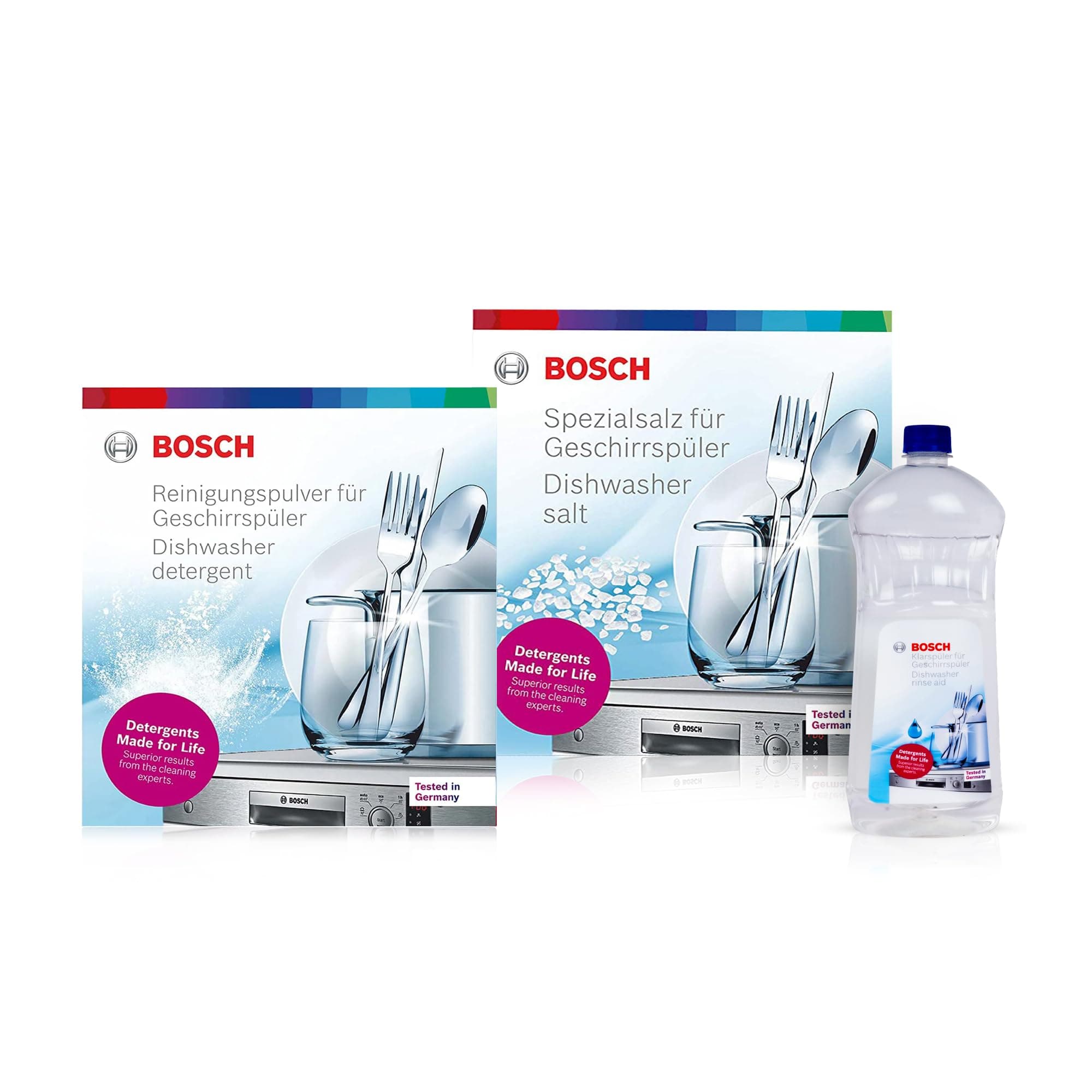 Bosch Combo Pack Dishwasher - Detergent, Salt & Rinse Aid