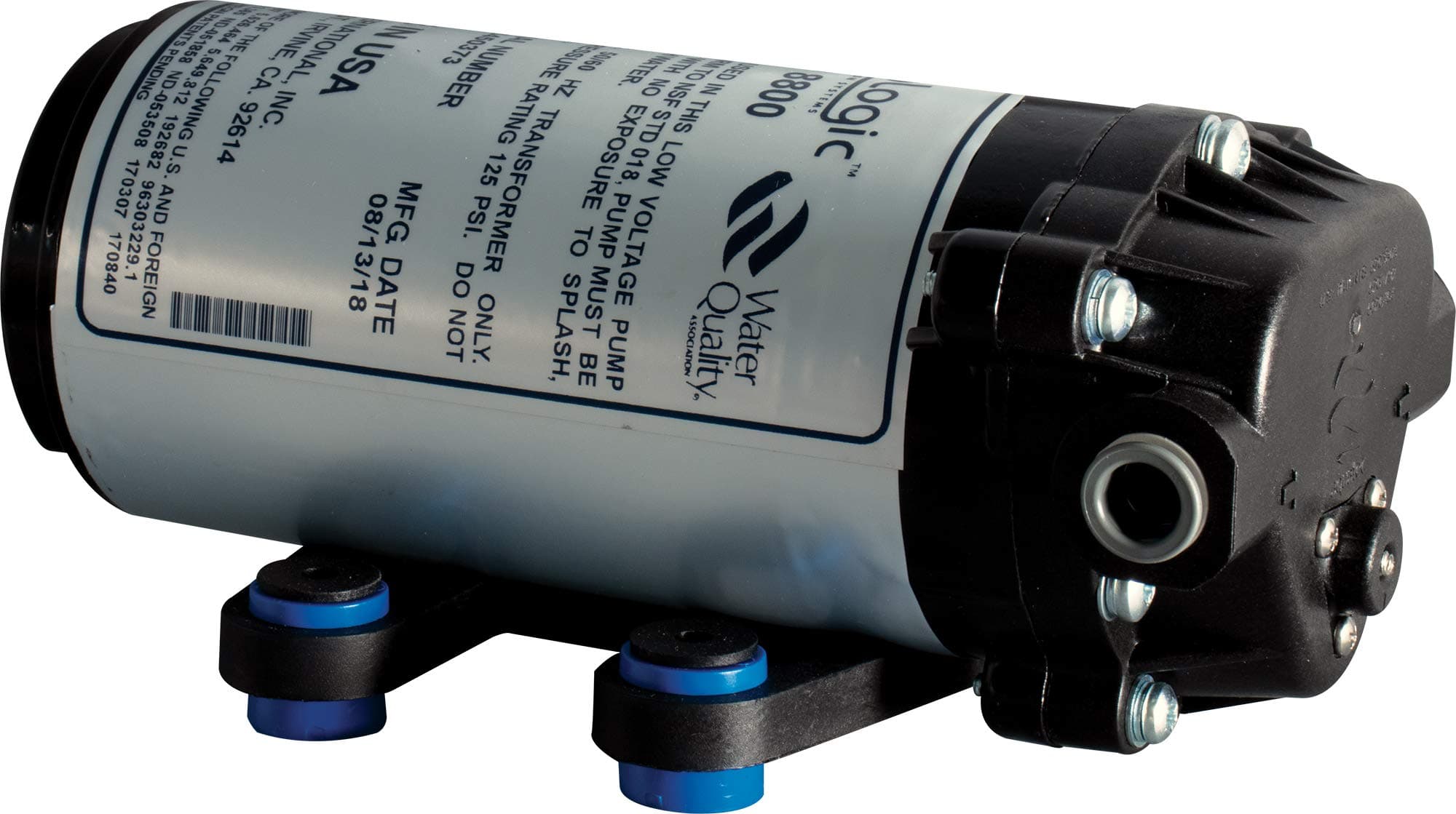 Hydro-Logic Purification Systems Hydrologic Pressure Booster Pump - Stealth-RO -w/ 3/8" QC fittings w/transformer & high pressure switch - 110V version 29020 Hydroponic Water Filtration for gardening