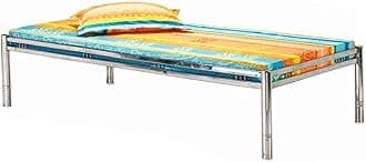 Pure Stainless Steel Bed Frame Without Mattress (3 X 6 Feet, Divan Bed 1)