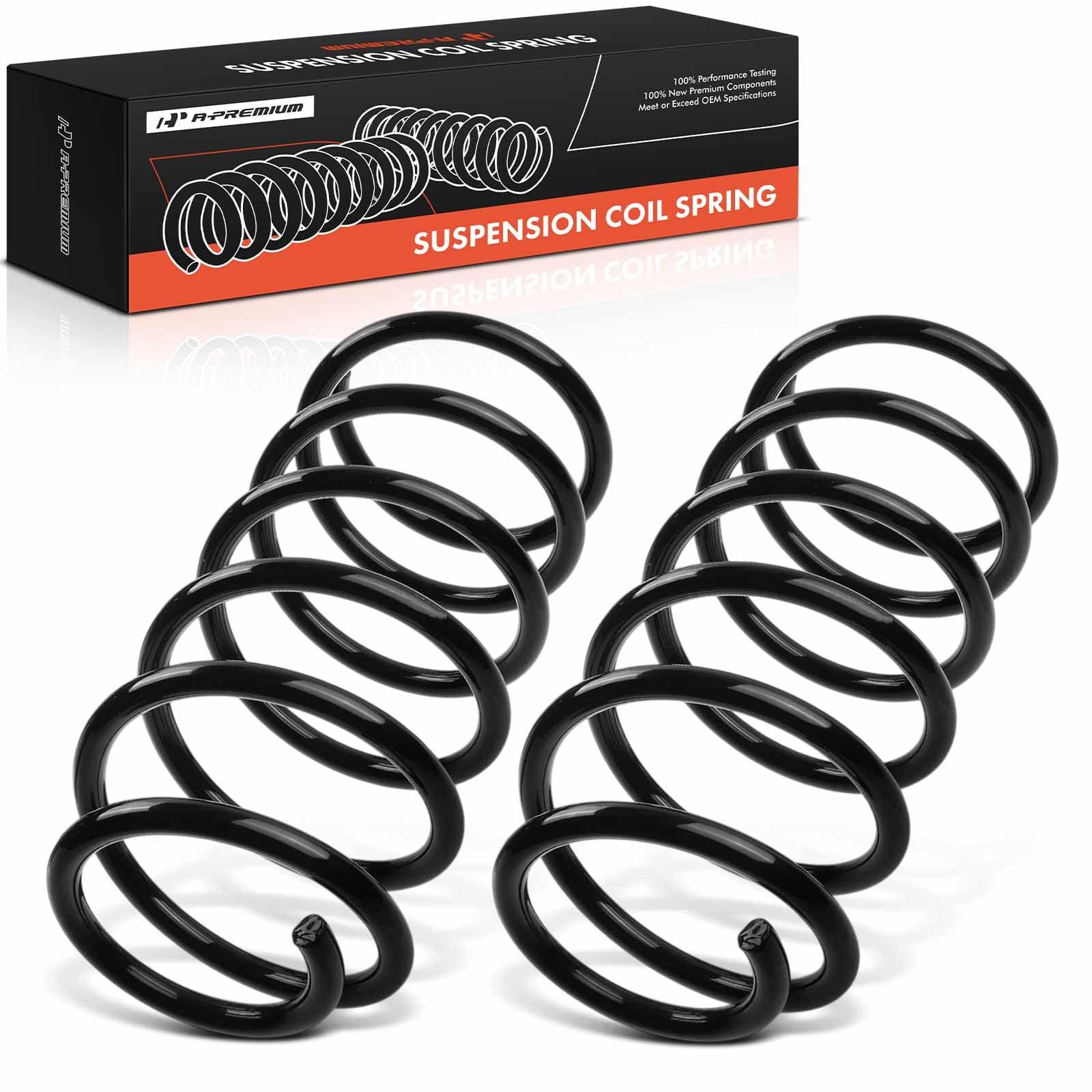 A-Premium 2Pcs Front Suspension Coil Spring Set Compatible with Ford Mustang 2005 2006 2007 2008 2009 2010, Driver and Passenger Side, Replace# 5R3Z5310A, 5R3Z5310F