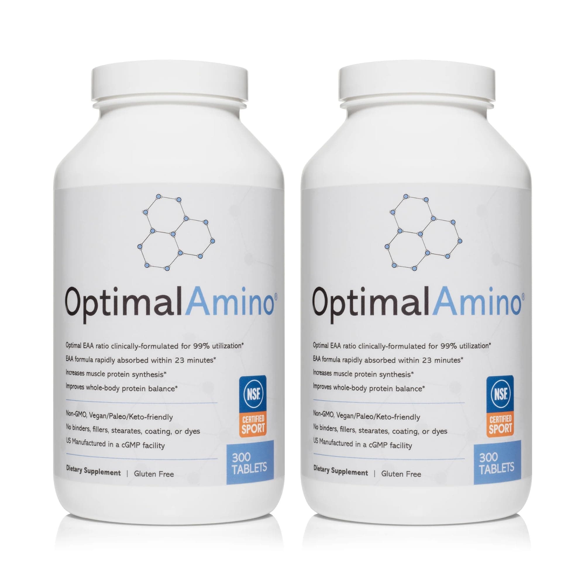 Tablets Fitness Bundle (600 Count) | 99% Utilized Essential Amino Acids (EAA) Supplement | Increase Muscle Recovery, BCAA Protein Pre/Post Workout, NSF Certified for Sport® Certified