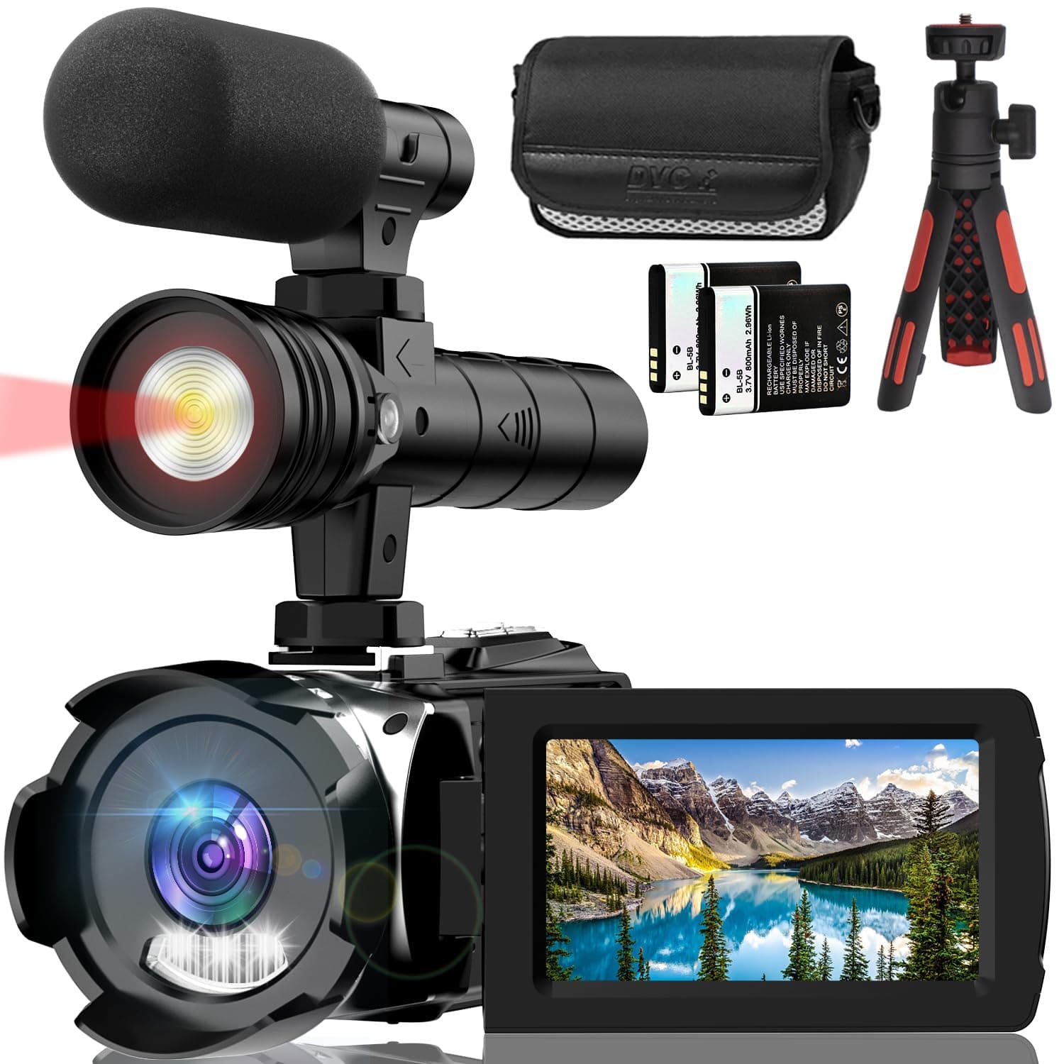 4K Camcorder with IR Light