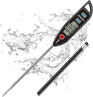 5in Probe - Waterproof Meat Thermometer - Red
