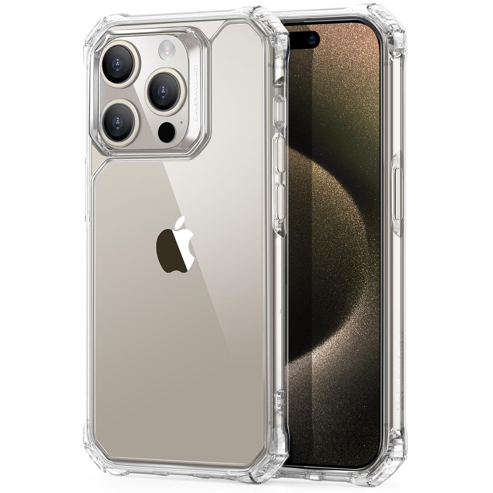 ESR for iPhone 15 Pro Max Case, Military-Grade Protection with Shock-Absorbing Corners, Scratch-Resistant and Anti-Yellowing Acrylic Back, Slim Protective Phone Case, Air-Armor Series, Clear