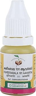 VAIDYARATNAM Ksheerabala 101 Aavarthi with Free Pachak Methi, Multi, Standard, 10 g