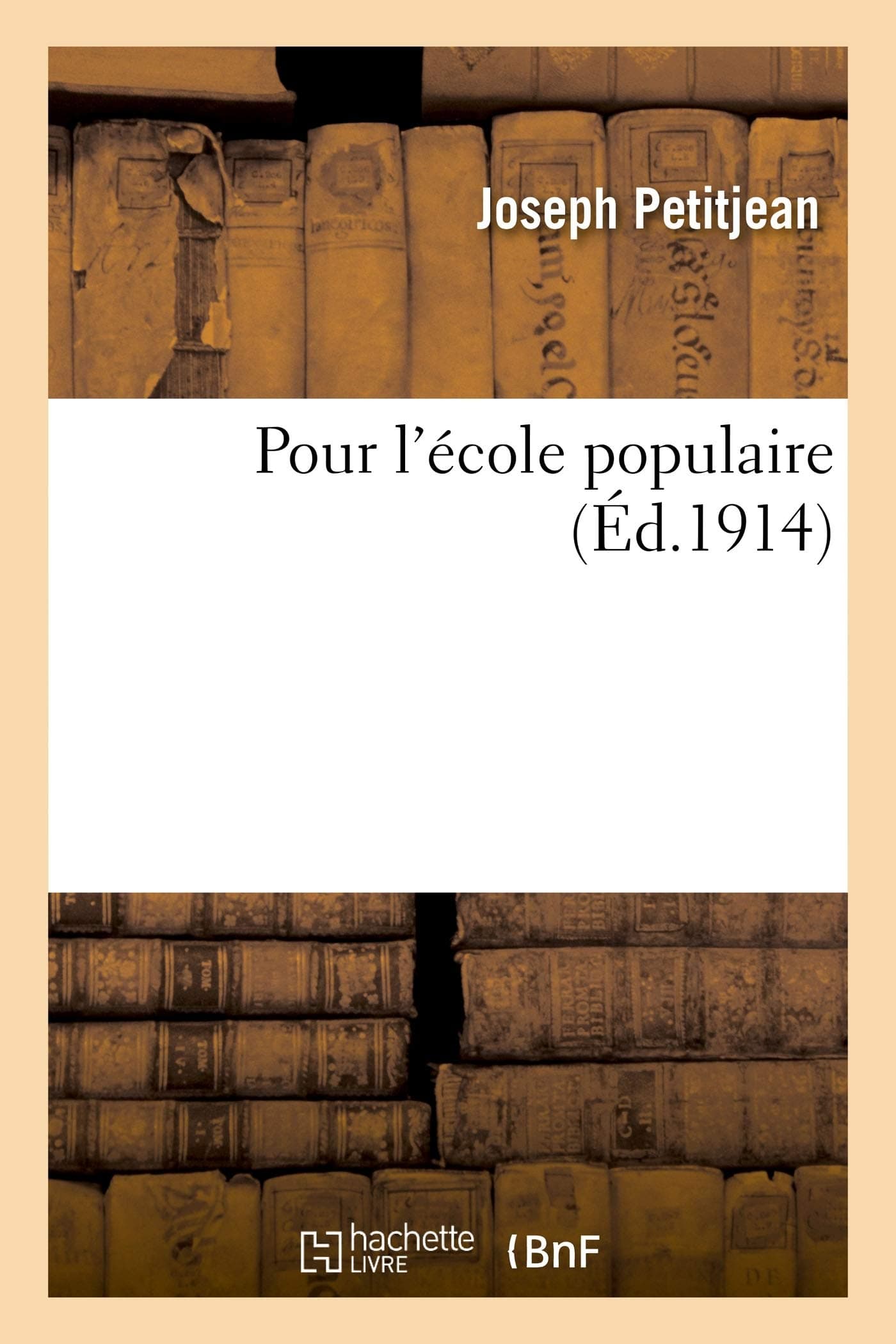 Joseph PetitjeanPour l'École Populaire