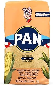 P.A.N. Yellow Corn Meal – Pre-cooked Gluten Free and Kosher Flour for Arepas (2.2 lb/Pack of 1)