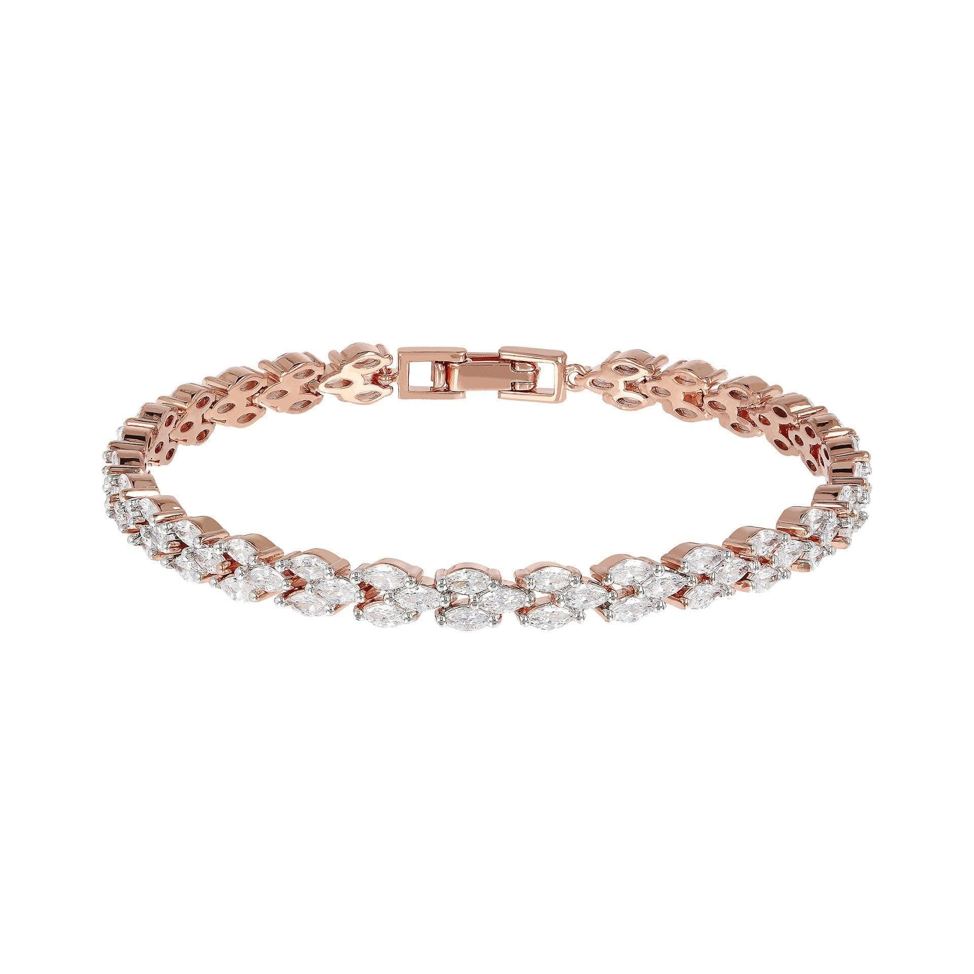 BronzallureBracciale Tennis CZ Gemstone