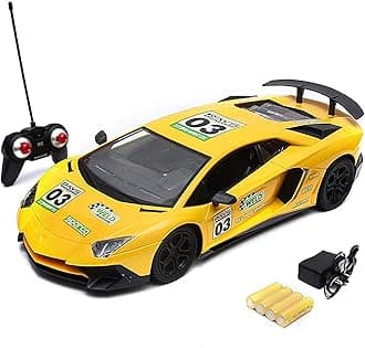 Wizplex WizToy Italian Sports Remote Control Car (3 Months Warranty) with High Speed, LED Light & USB Charging RC Car Toy for Kids Boys & Girls of 3-10 Years Age