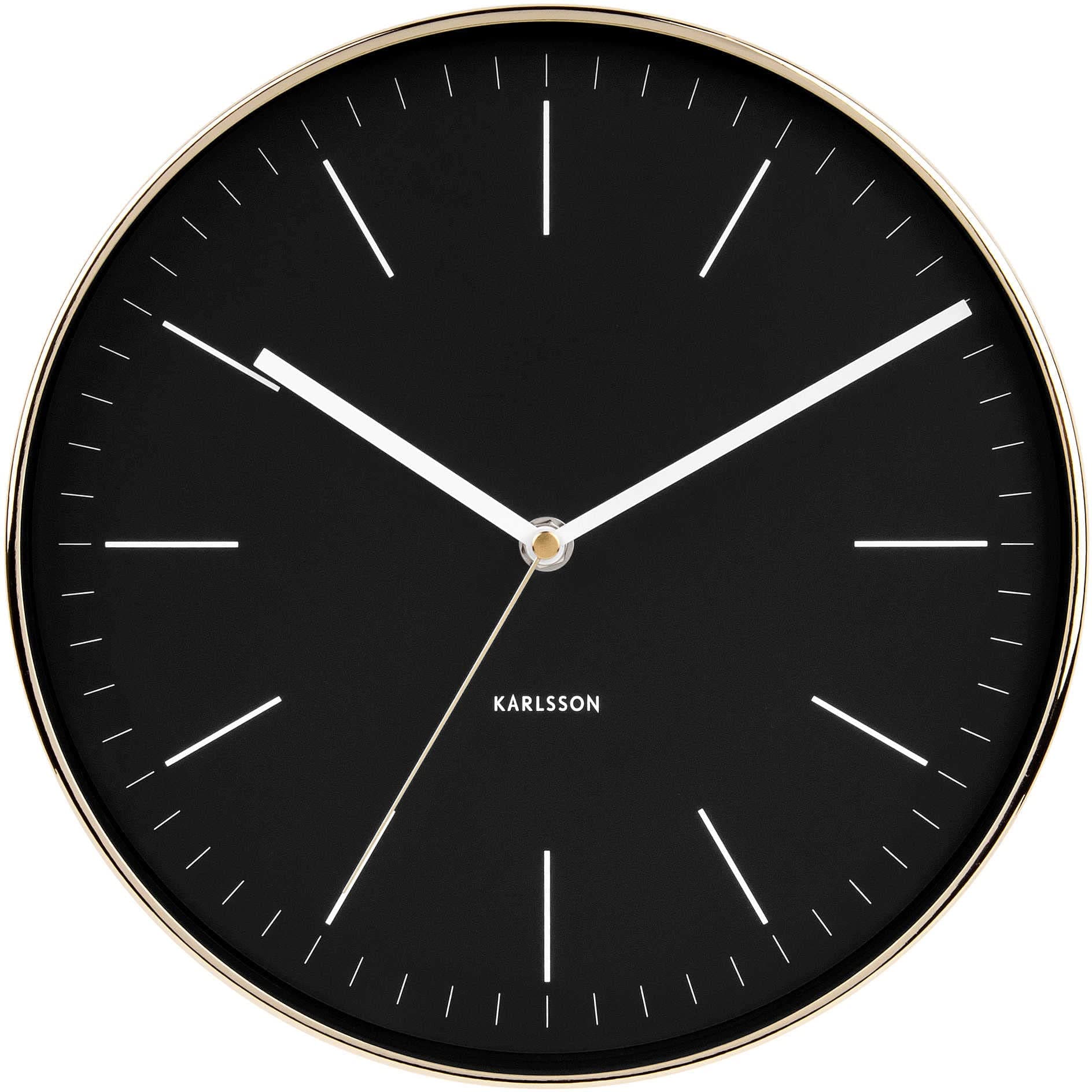 Karlssonwall clock, Steel, Black, One Size