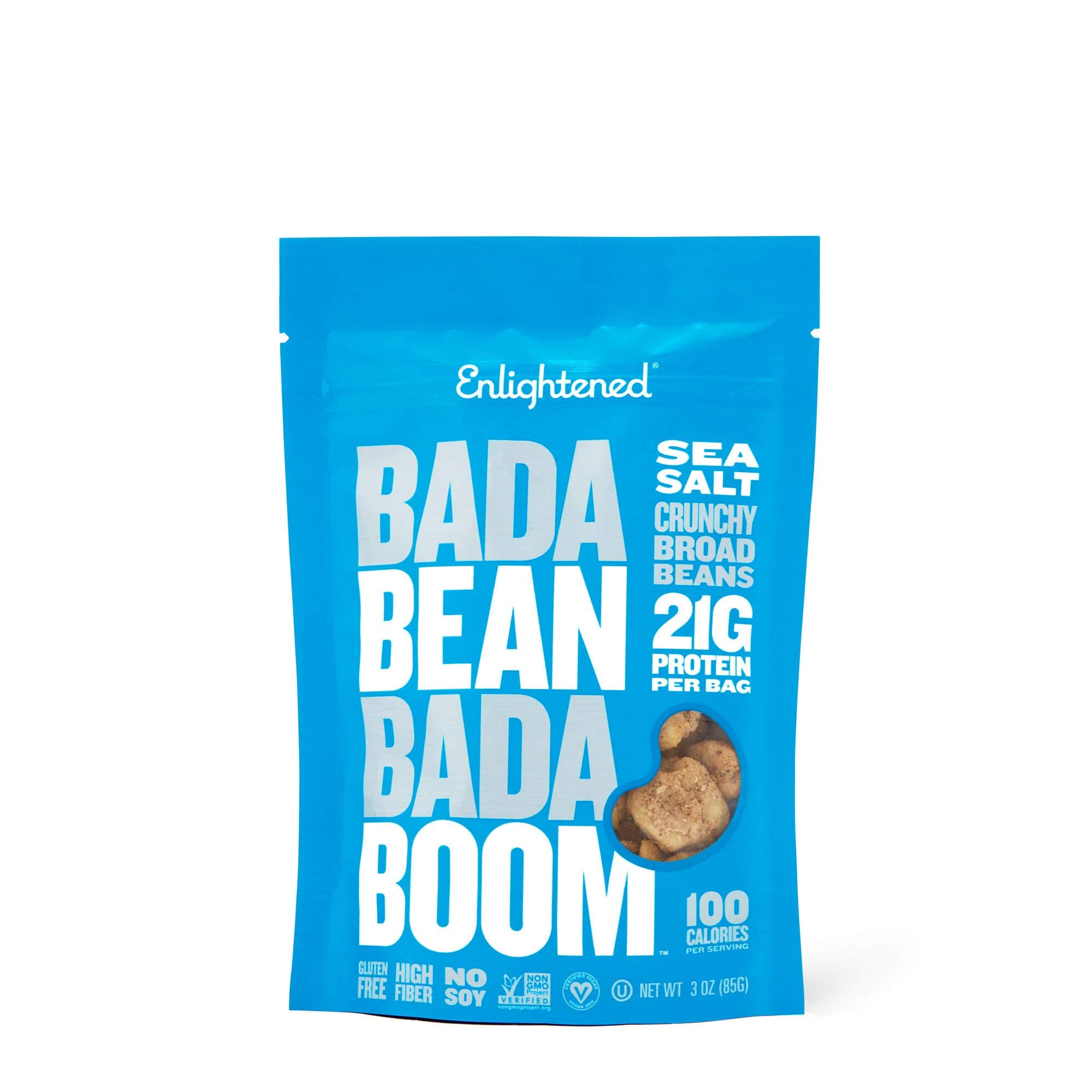 EnlightenedRoasted Broad Bean Crisps Sea Salt, 3 Oz