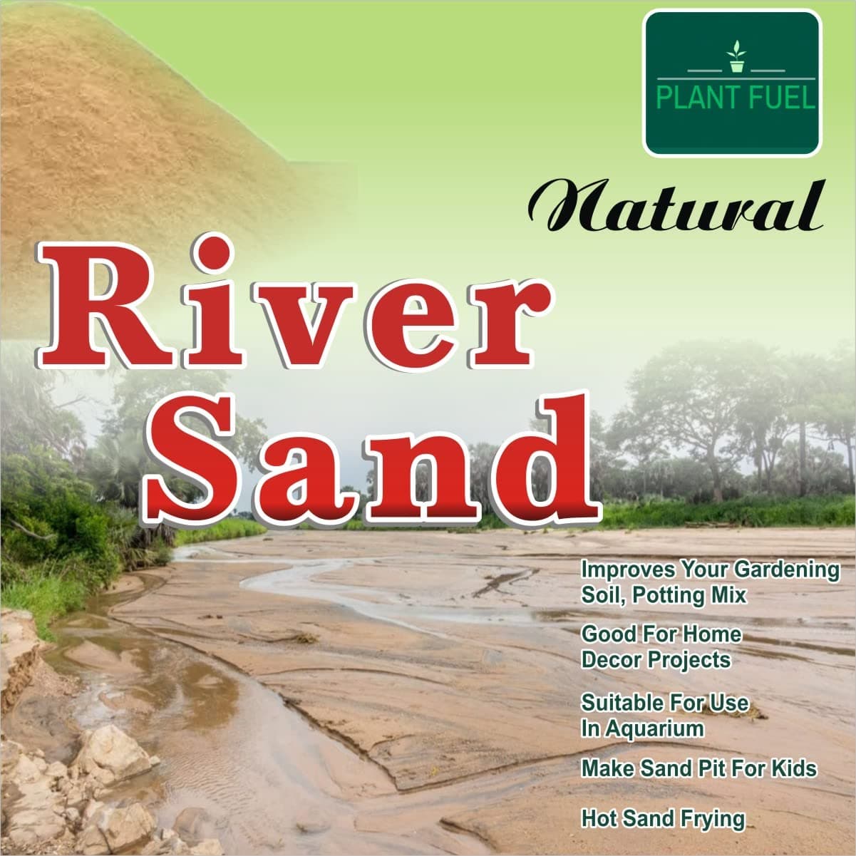 Plant Fuel River Sand (1KG)