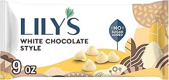 Lily's Chocolate White Chocolate Baking Chips 9 Ounce