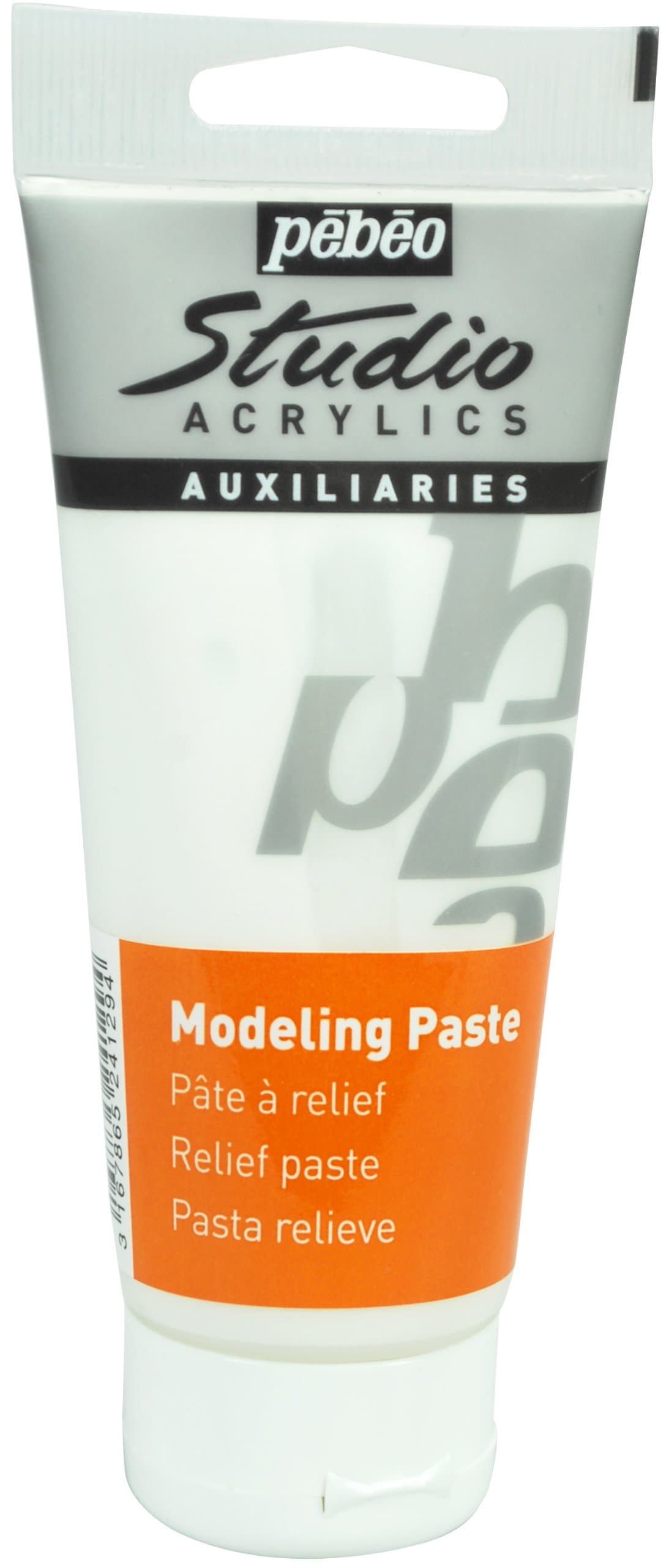 524128 Studio Acrylics Auxiliaries - Modelling Paste 100ml tube,White