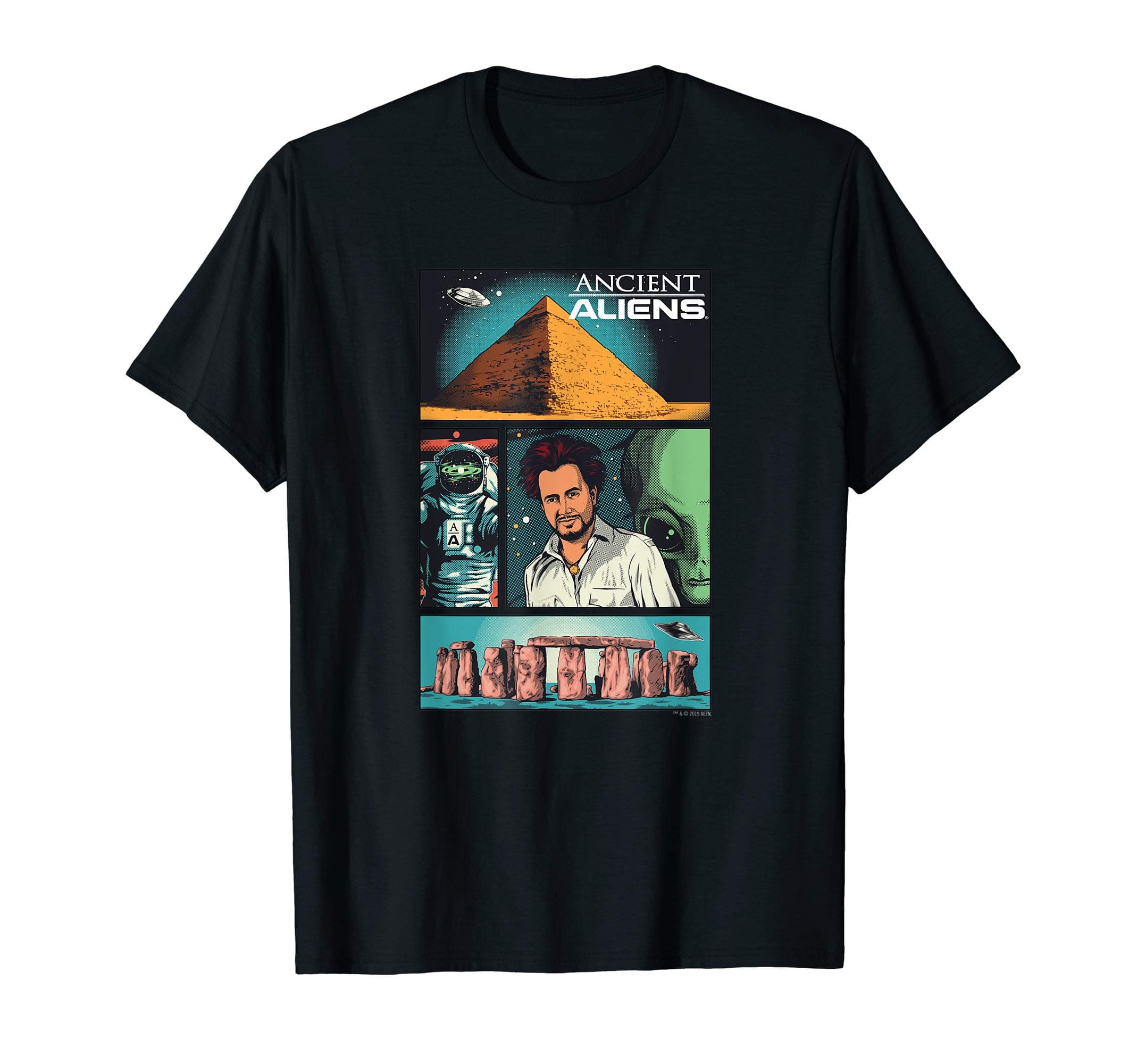 Ancient Aliens Comic Page T-Shirt