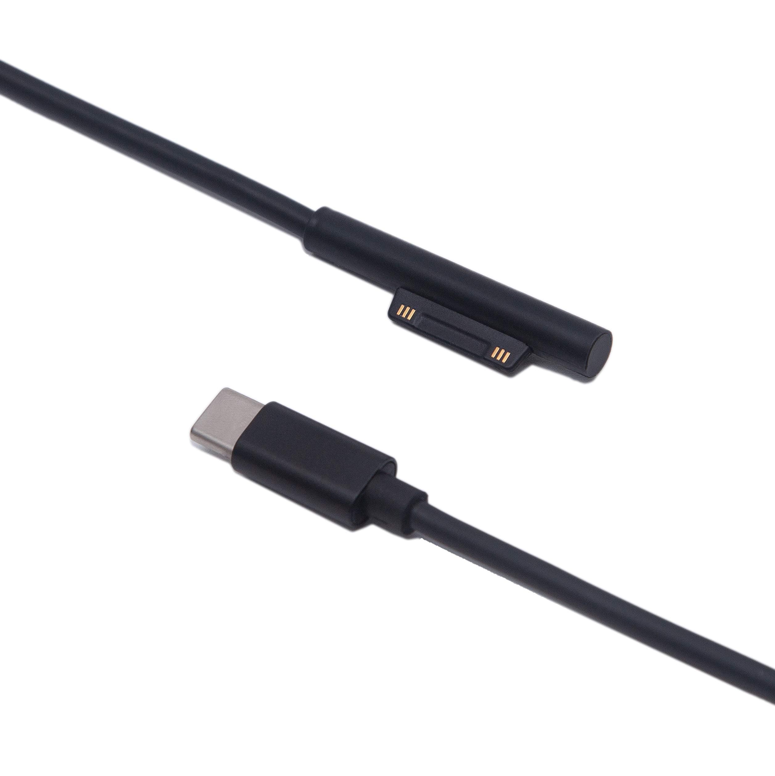 BETOP Surface Connect to USB-C Charging Cable (5ft), Requires PD Power Supply, Compatible with Microsoft Surface Pro 6 Pro 4 Pro 3 Surface Laptop 2 Surface Pro Surface Laptop & Surface Book