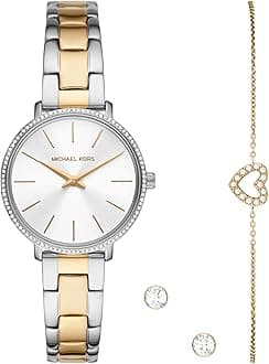 – Women's PYPER Quartz Watch with Stainless Steel Strap, Two-Tone, 14 (Model: MK1041)