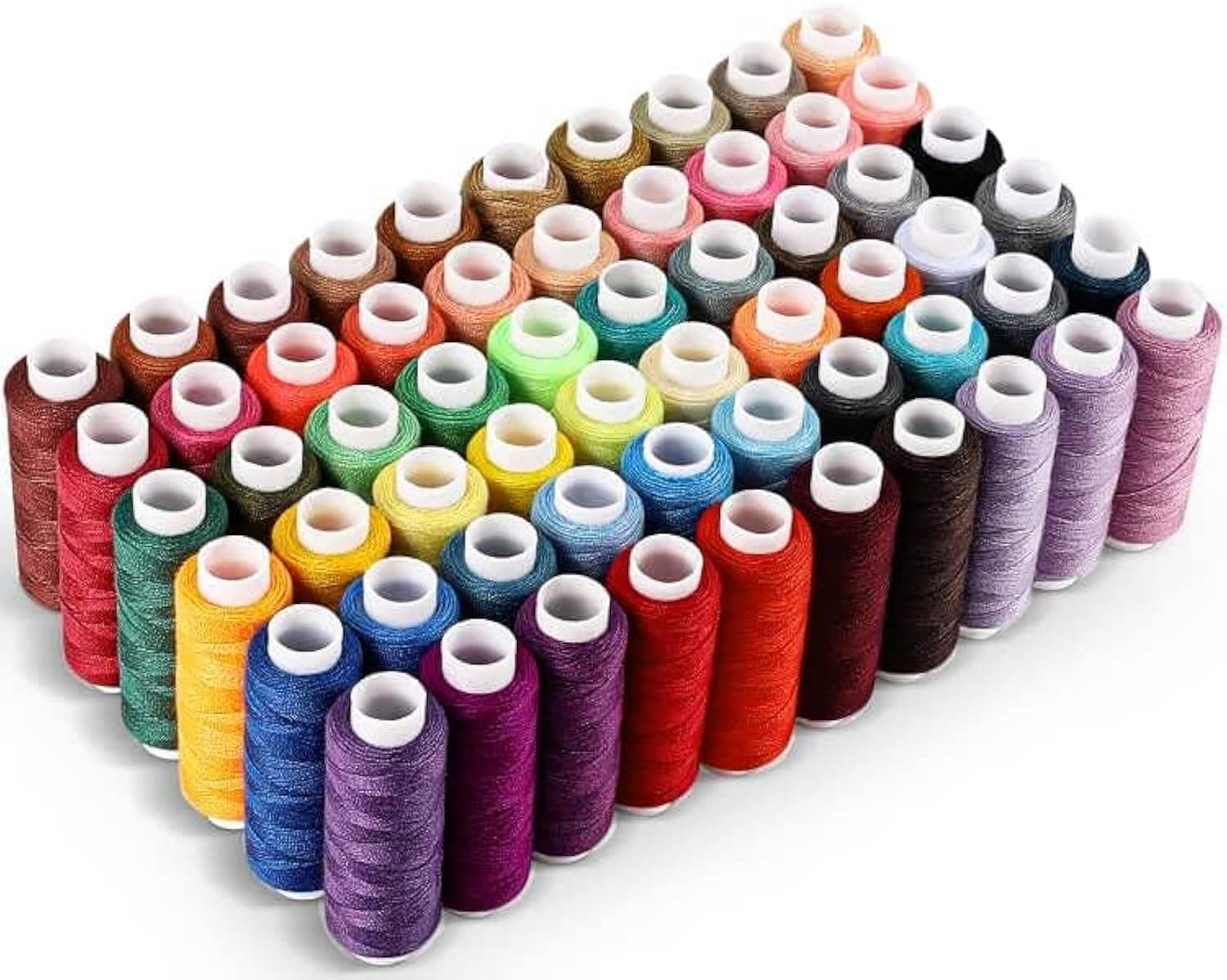 CiaraQ Sewing Threads Kits, 60 Colors Polyester 250 Yards Per Spools for Hand Sewing & Embroidery