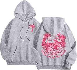 Pink Puff Graphic Hoodies for Teen Girls Kids Womens Cute Letter Print Casual Preppy Sweatshirts Oversized Long Sleeve Y2K Streetwear Tops Pullover