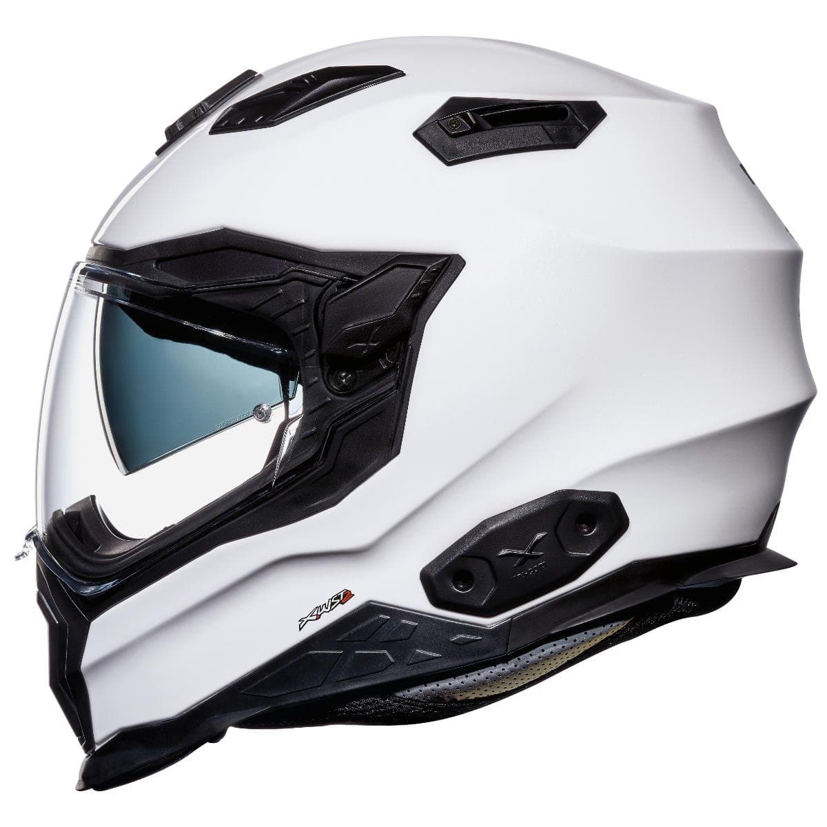 Nexx X.WST 2 XWST Plain White Full Face Face Touring Motorcycle Helmet (M)