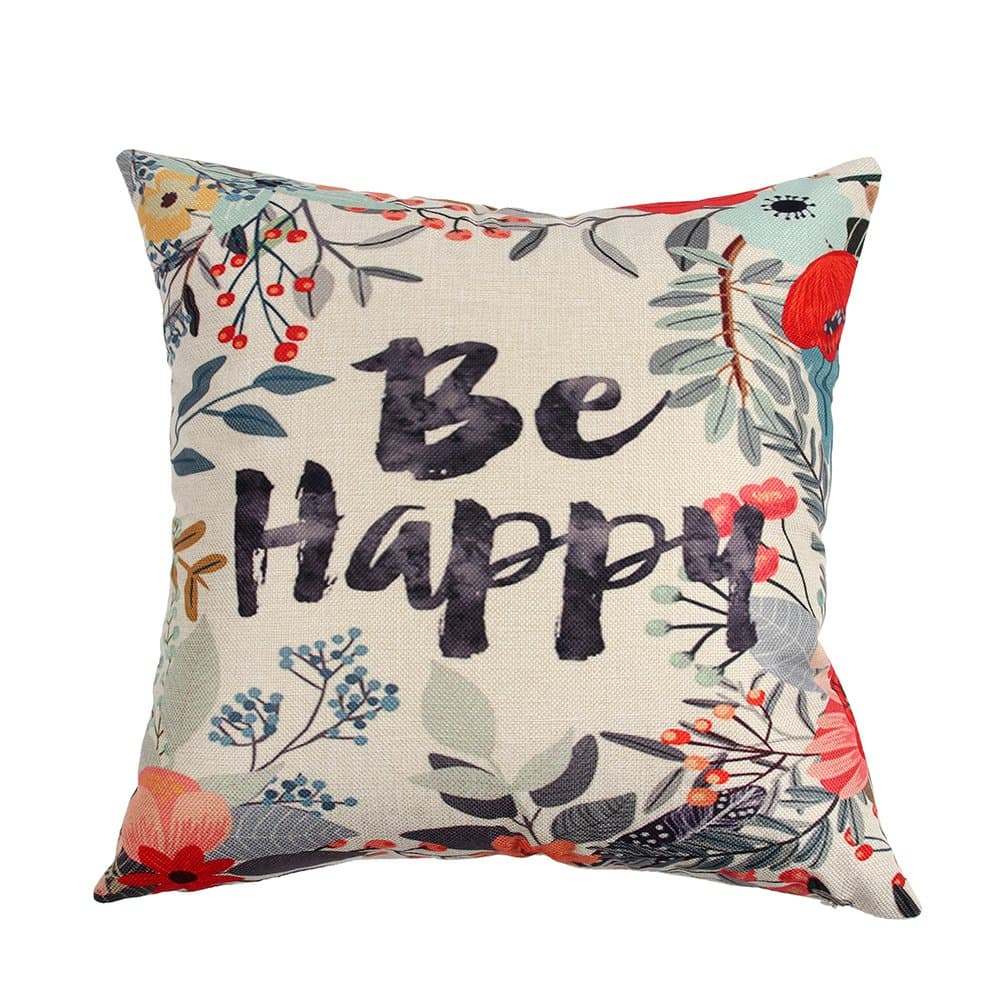Ogiselestyle Unique Pillow Shams Printed Decorative Square Sofa Simple Home Decor Throw Pillow Cases Cushion Cover 18"x18" 18"x18" 43224-11882