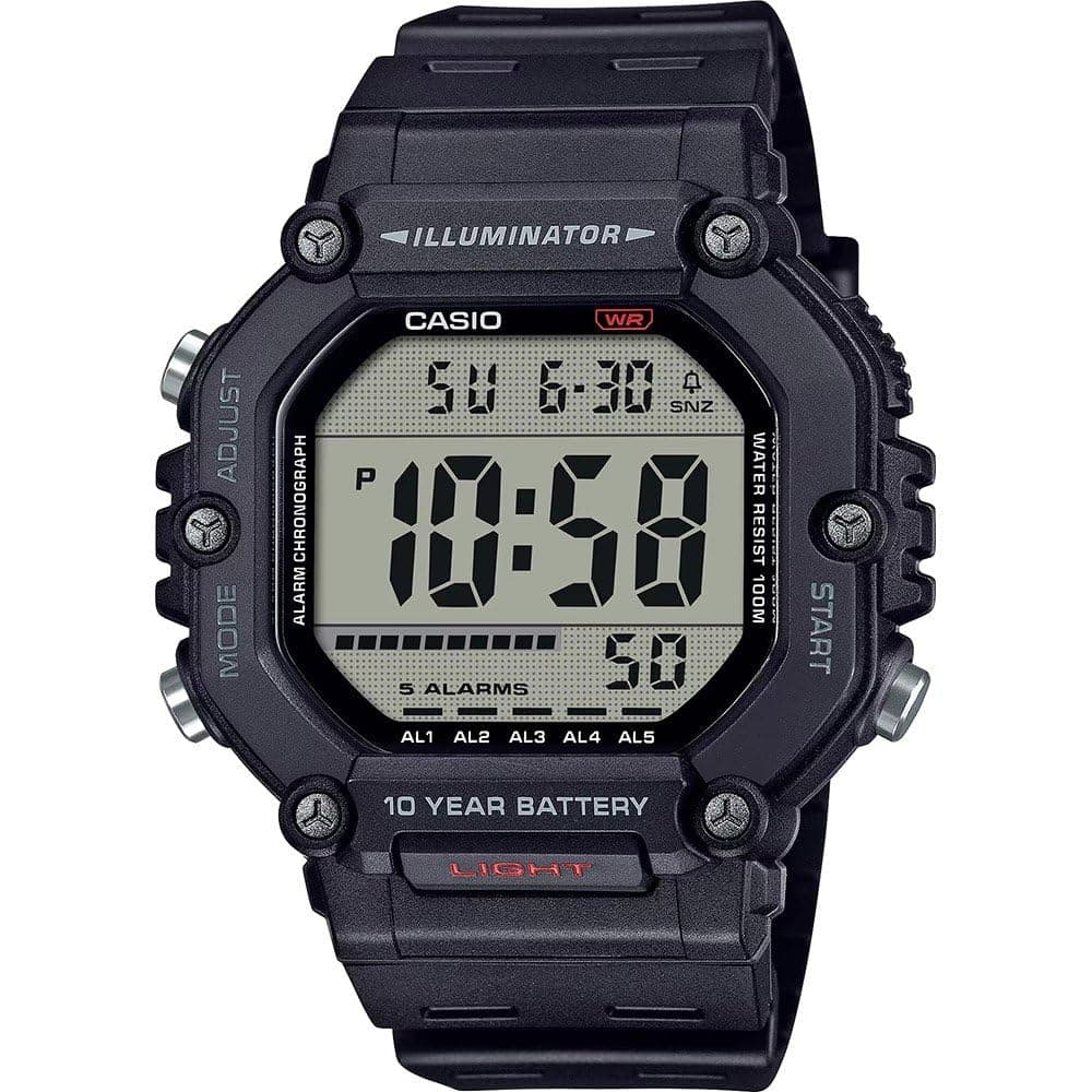 Men's Digital Quartz Watch with Plastic Strap AE-1600H-1AVEF
