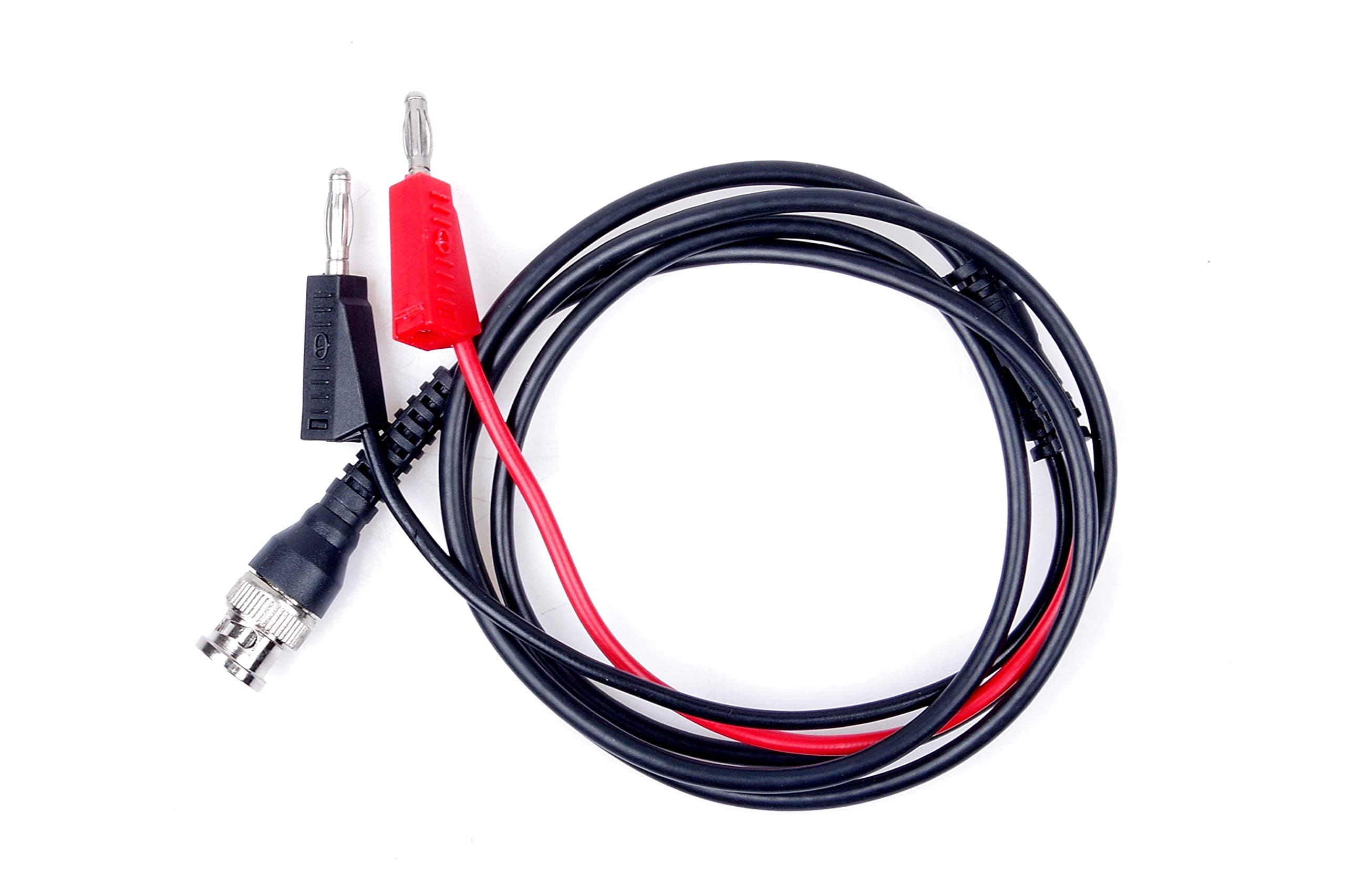 BNC Q9 to Dual 4mm Stackable Banana Plug with Test Leads Probe Cable 47in