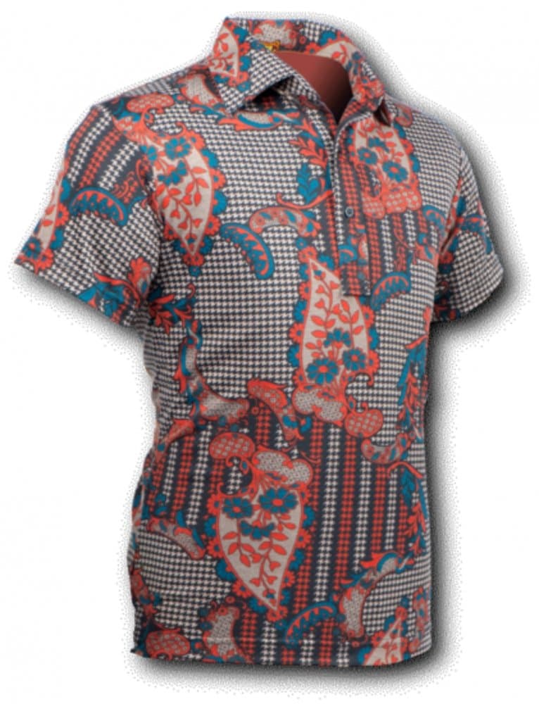 Polo Shirt, ornamentical red