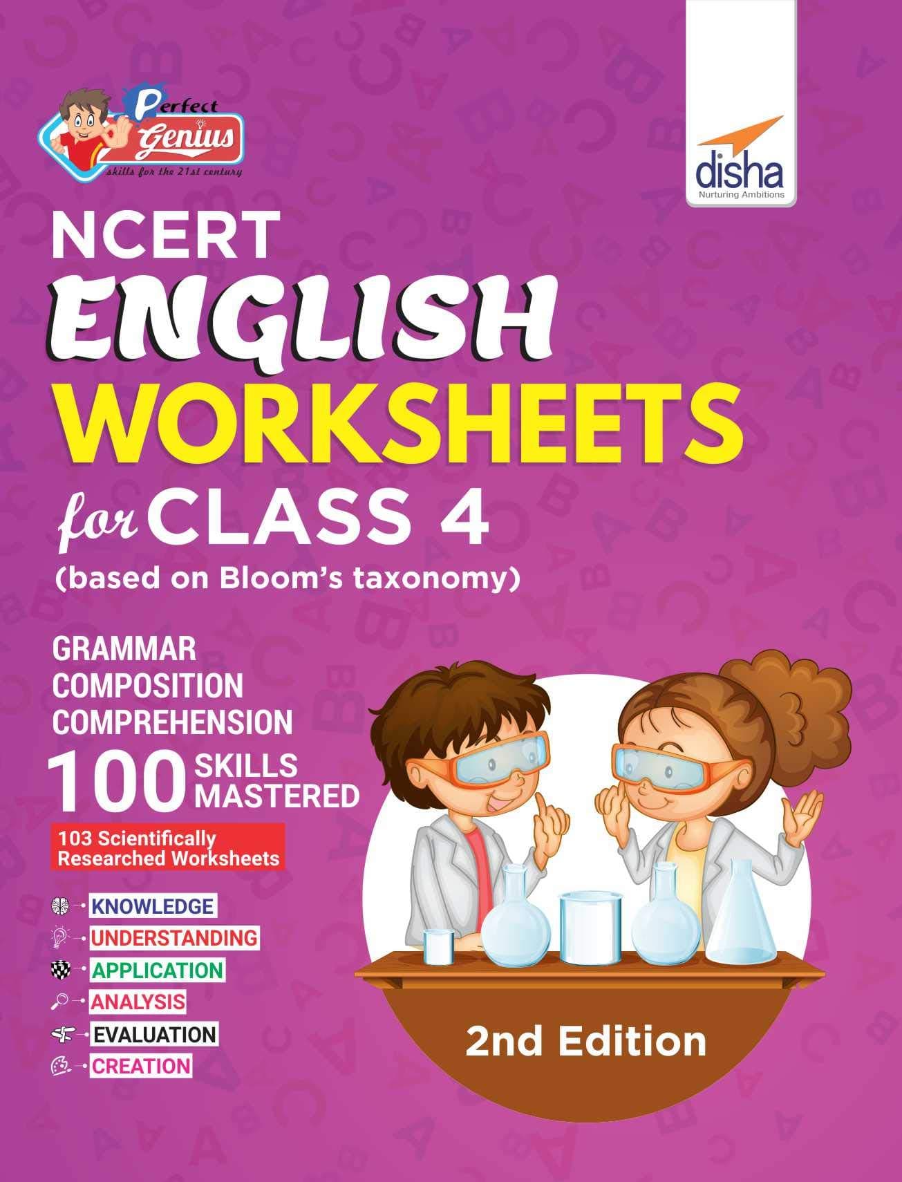 Perfect Genius NCERT English Worksheets for Class 4 (Based on Bloom's Taxonomy) Paperback – 19 July 2019