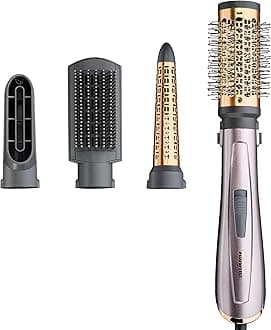 Air Styler 1000W - All in One Hair Dryer Brush, Volumiser and Curler, Advanced Ionic Frizz-Control System, 4 Attachments, Copper/Grey, 2136U