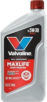 Valvoline MaxLife High Mileage Full Synthetic 5W-30 Motor Oil 1 Quart