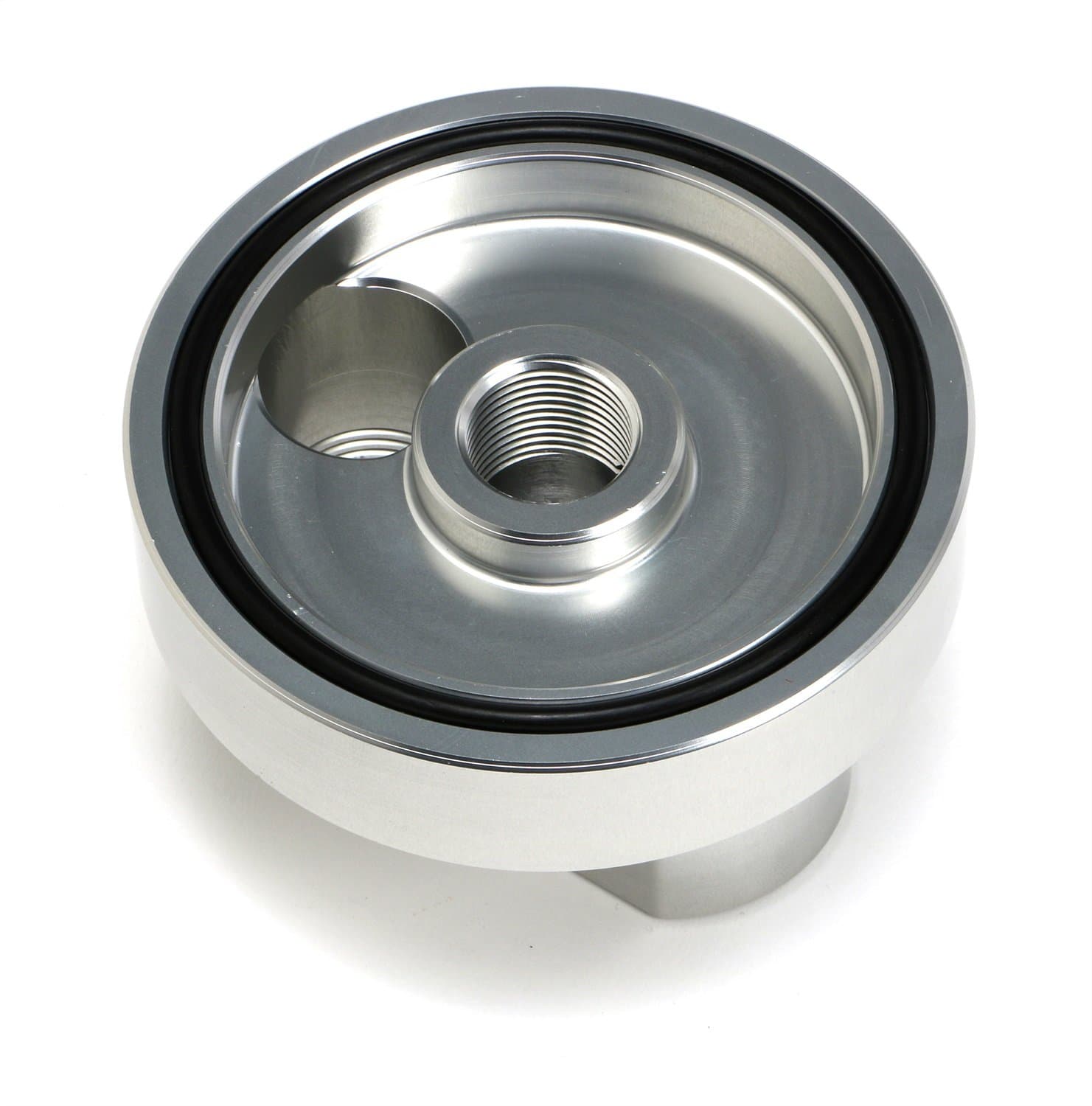 Trans-Dapt Performance 3321 Oil Filter Bypass Adapter Spin-On 13/16-16 Threads 3 3/16 in. I.D. 3 7/16 in. O.D. Chevy Small Block/Big Block Oil Filter Bypass Adapter Spin-On