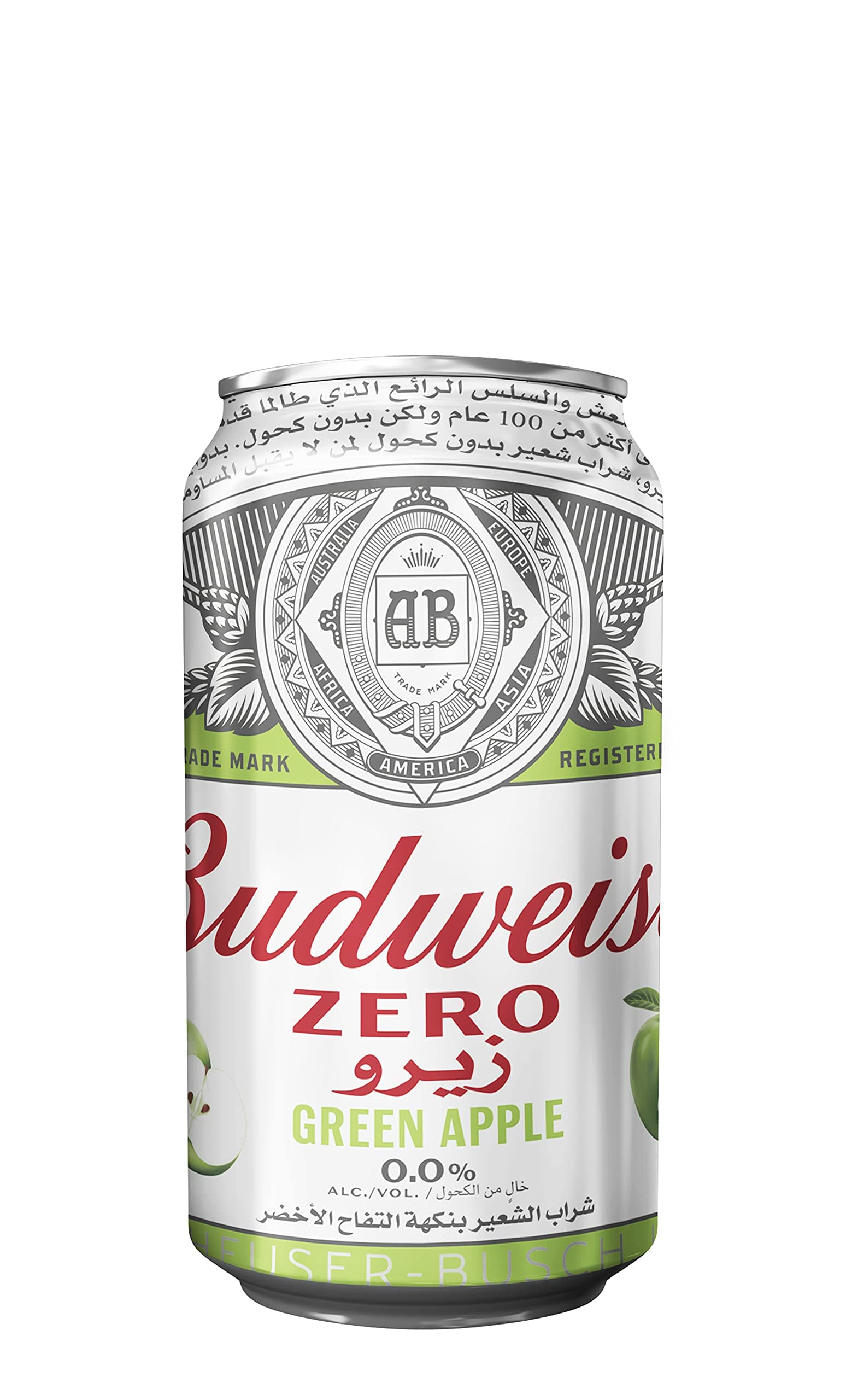 Budweiser Zero Green Apple Can (Alcohol Free) 330ml