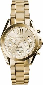 Michael Kors Bradshaw Women's Watch, Stainless Steel Chronograph Watch for Women with Steel or Leather Band