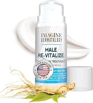 Imagine Dermatology Original Male Re-Vitalize Penile Health Relief Cream Soothe Protect Irritated Chaffed Skin TSA Compliant Size (3.3fl oz/ 100ml)