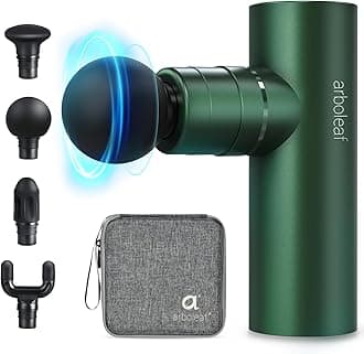 Mini Massage Gun, Percussion Deep Tissues Muscle Massager, Full-Metal Travel Massage Gun, Portable Handheld Massager, Compact Sports Massager for Office Gifts for Him, Home, Athletes