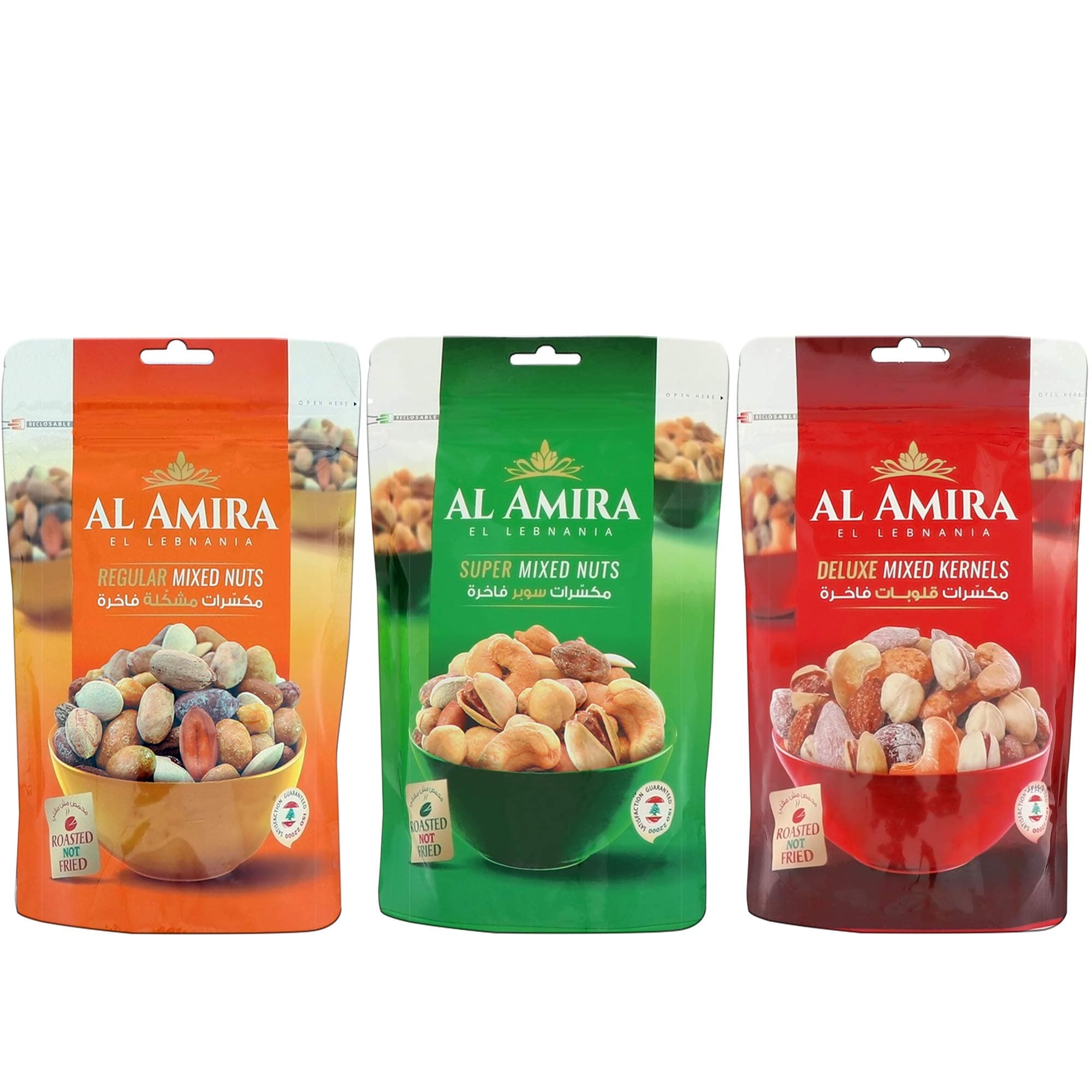 Al Amira Nuts - Mixed Nuts Combo (Regular, Super, Deluxe), 300g x 3