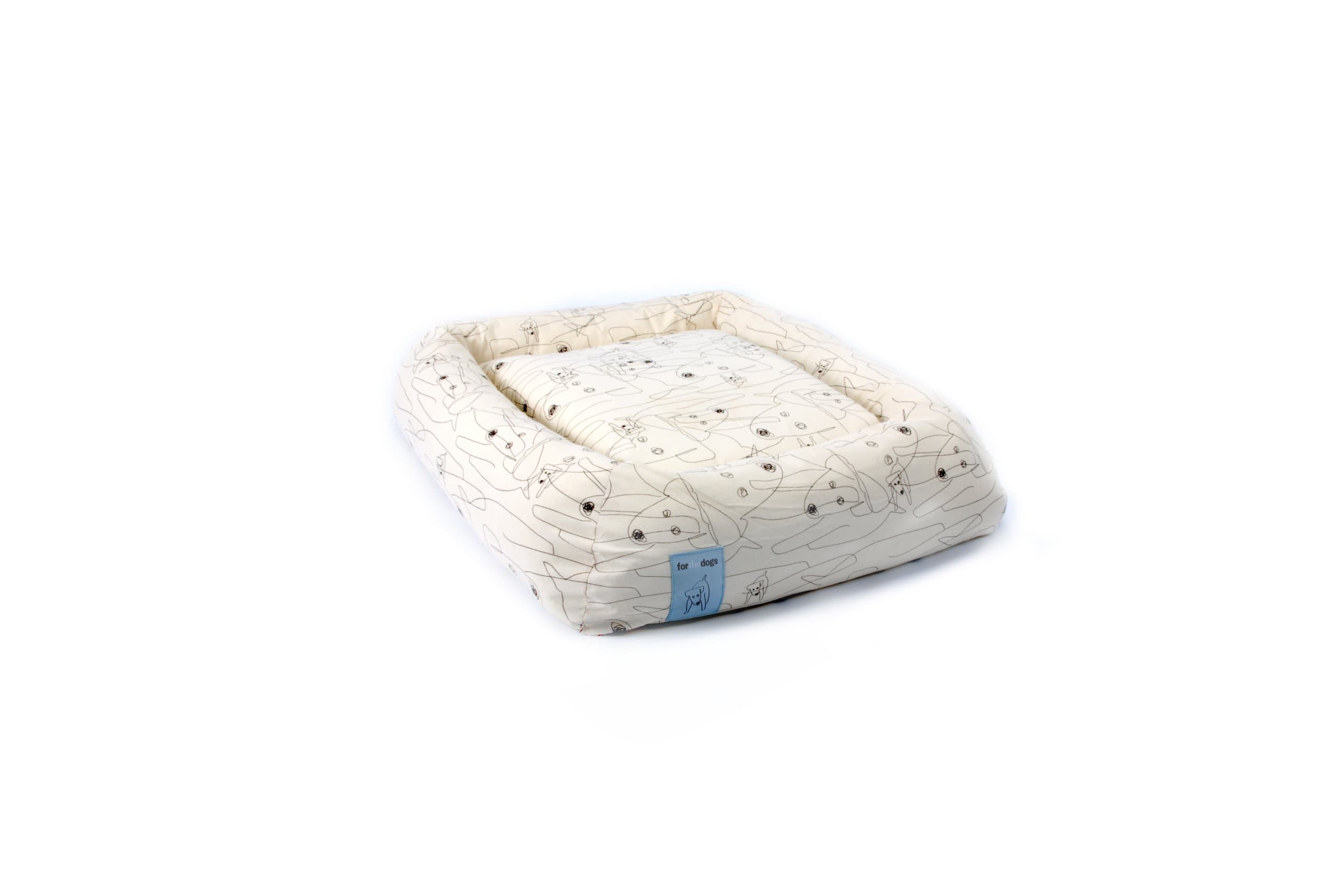 forthedogs Dog Day Bed, Small, Dog Natural