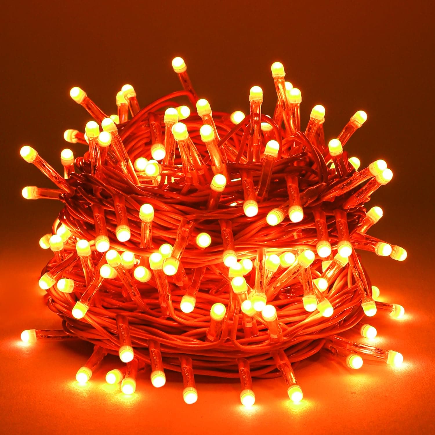 Lunar Ultra Bright String Light/Fairy Light | 75 LED | Plug Sourced | Best for Home Decorative, Indoor & Outdoor Decoration, Diwali, Christmas, Wedding Light (Pack of 1, Orange)
