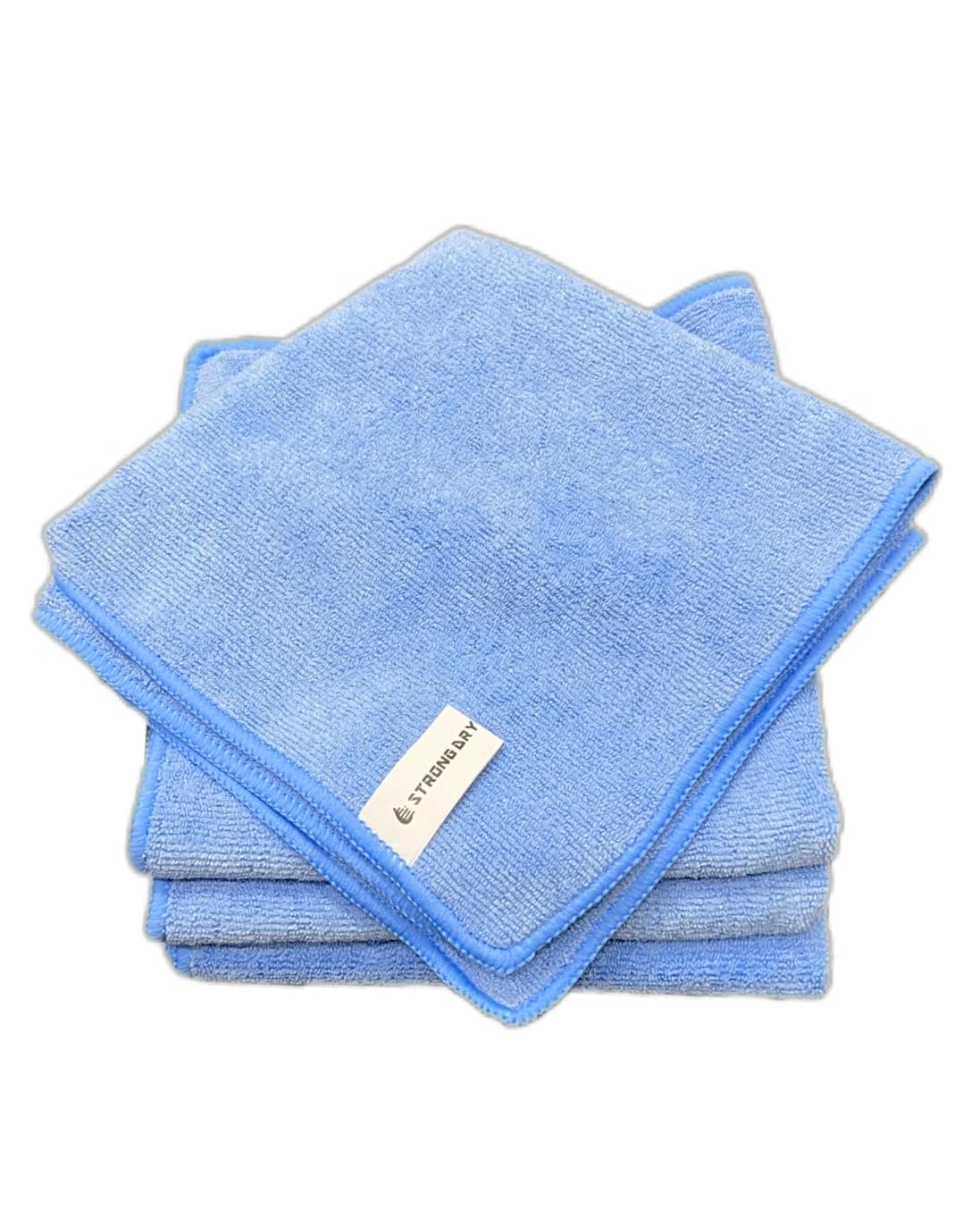 Strong Dry 4 Pack Kitchen Cloth Dish Towels, Microfiber Car Cleaning Cloth Double-Sided Dish Drying Towel Reusable for House Furniture Table Kitchen Dish Window Glasses Set of 4