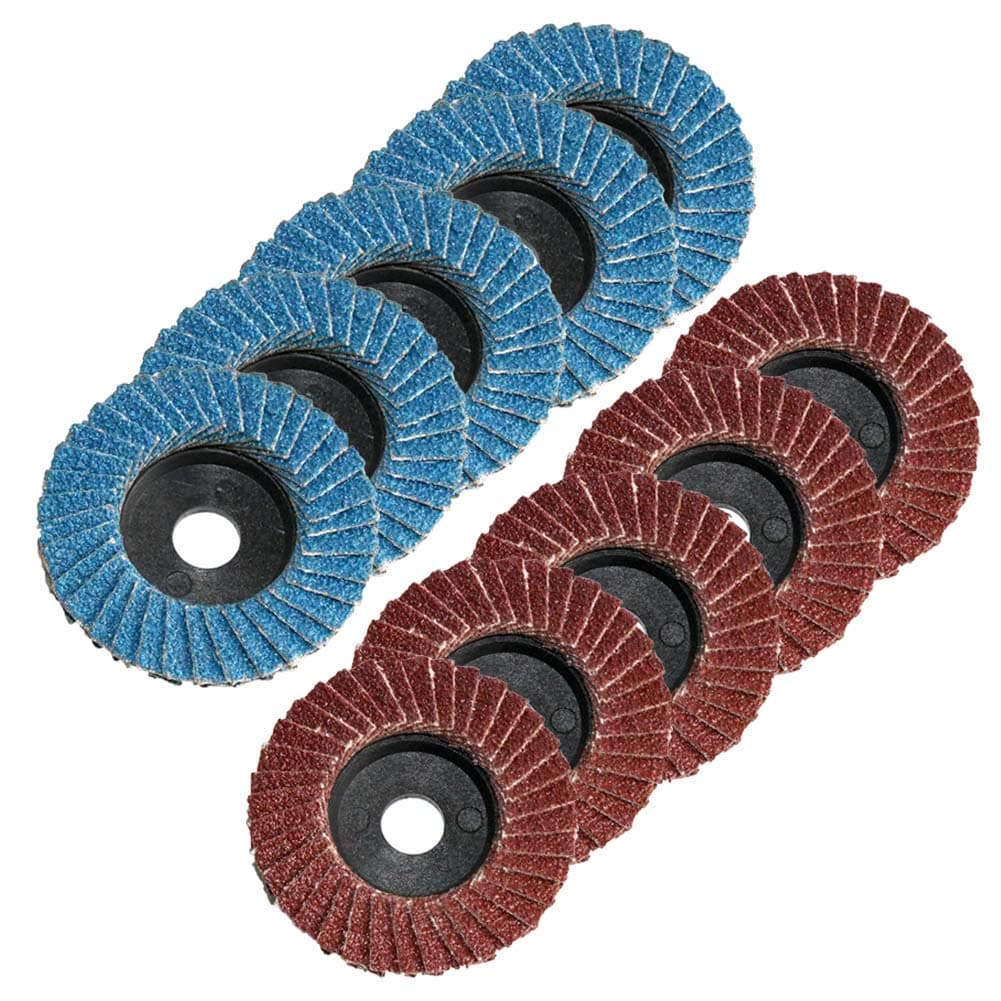2" 10PCS Grinding Wheel Flap Discs for 2-inch Mini Air Angle Grinder, for Metal Wood and Plastic polishing 80 Grit,Power-Operated Grinding Wheels