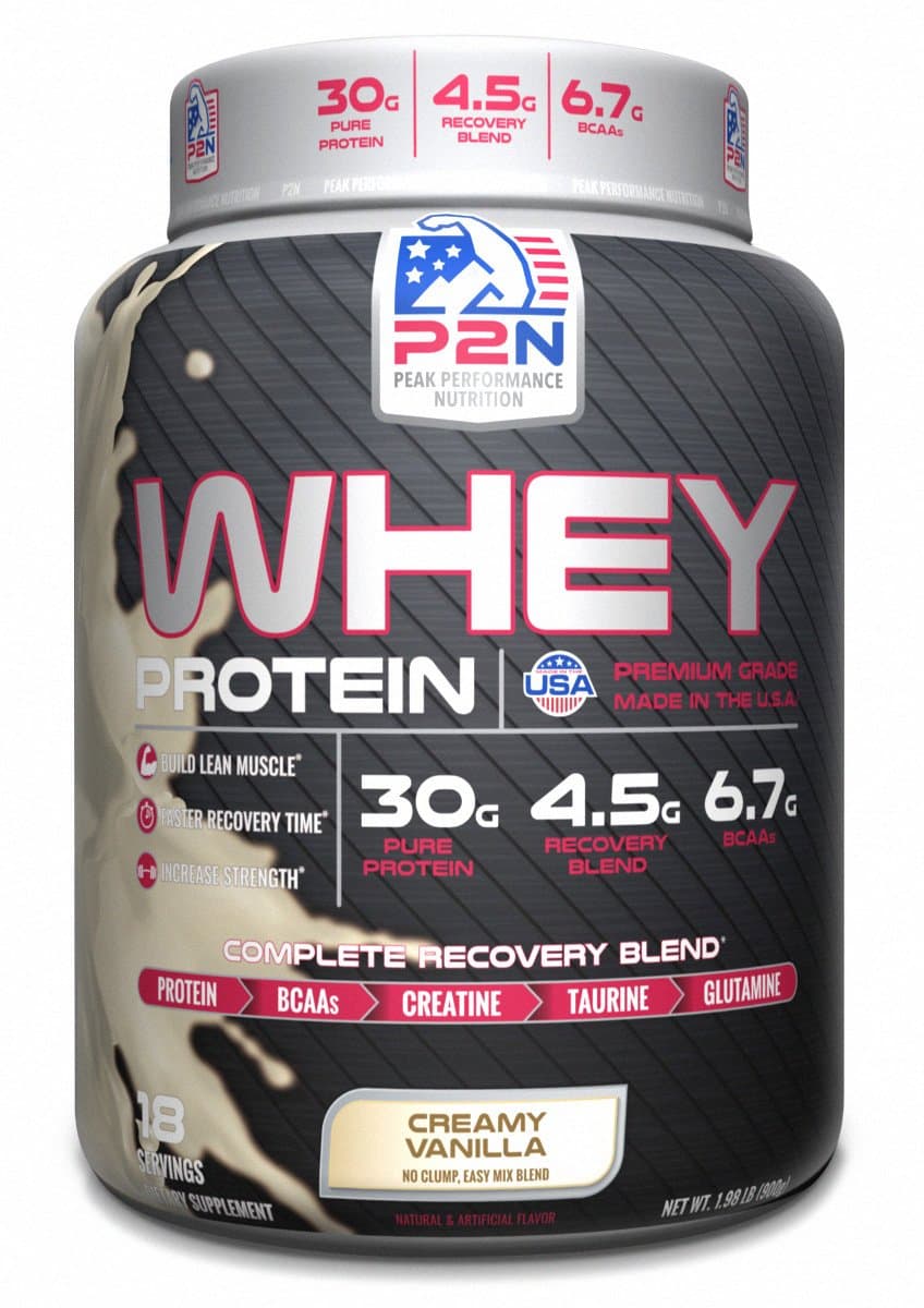 P2N Peak Performance Nutrition P2N Whey Protein, Vanilla, 2 Pound