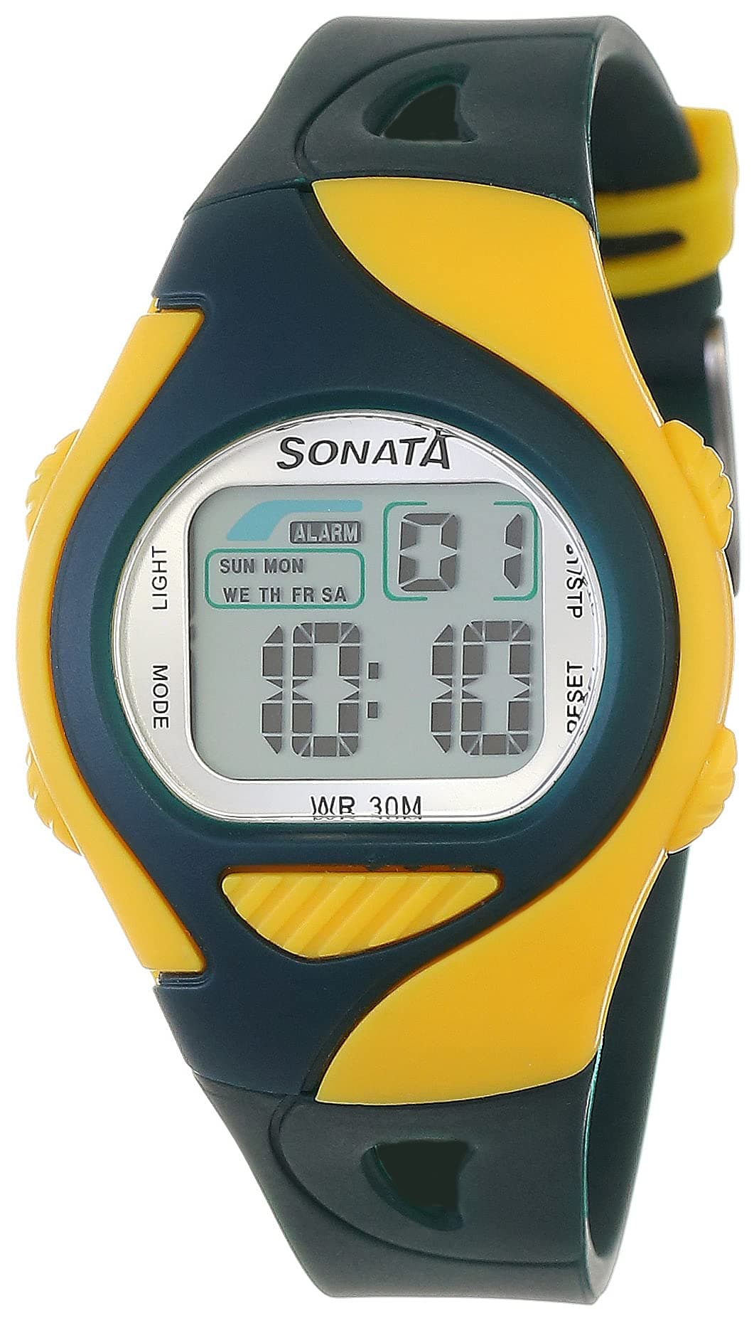 SF Digital Black Plastic Strap Unisex Watch - NT87011PP04