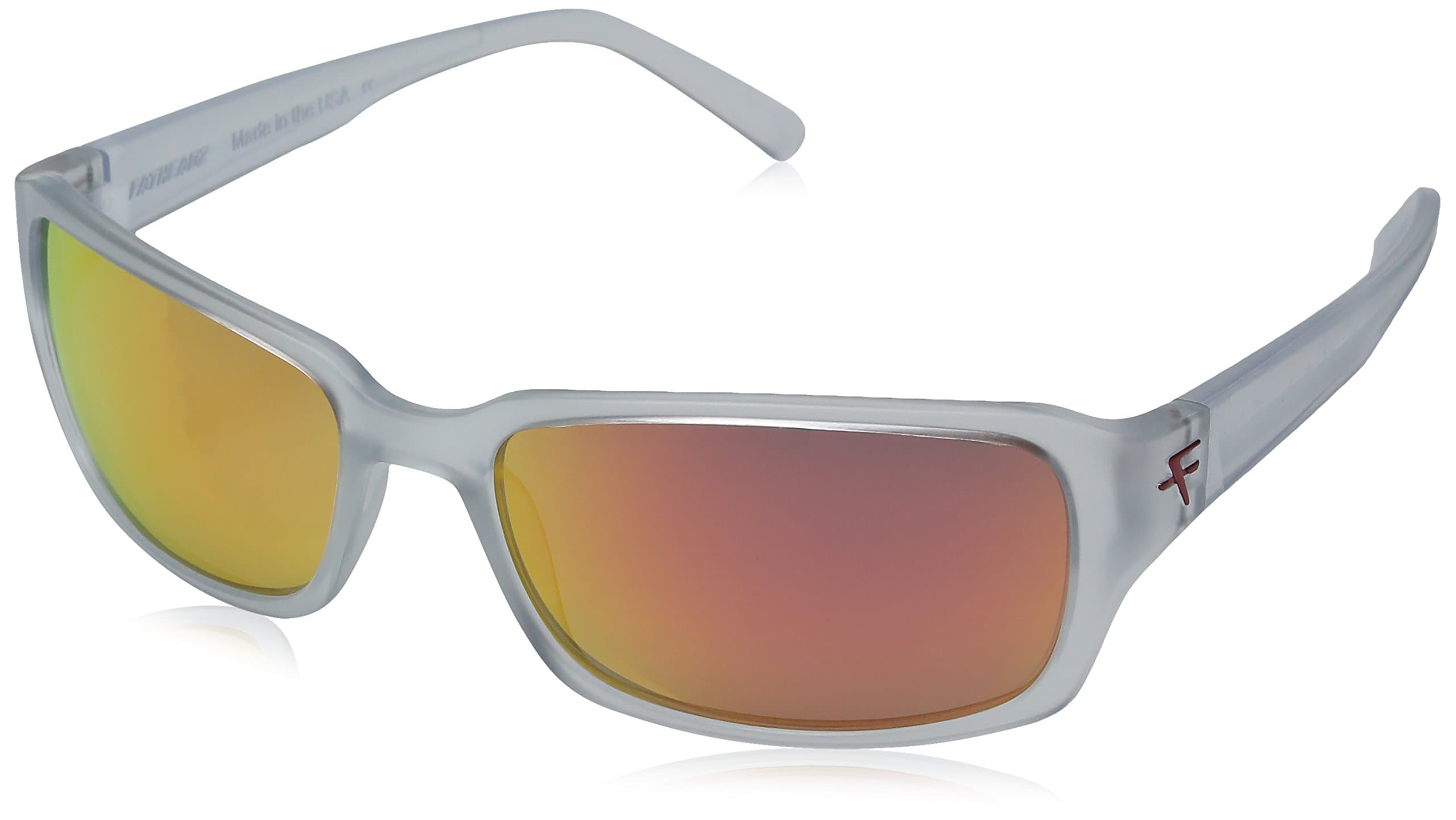 Men's Jaxon V2.0 FH-V124-4RD Polarized Rectangular Sunglasses, Clear, 67 mm