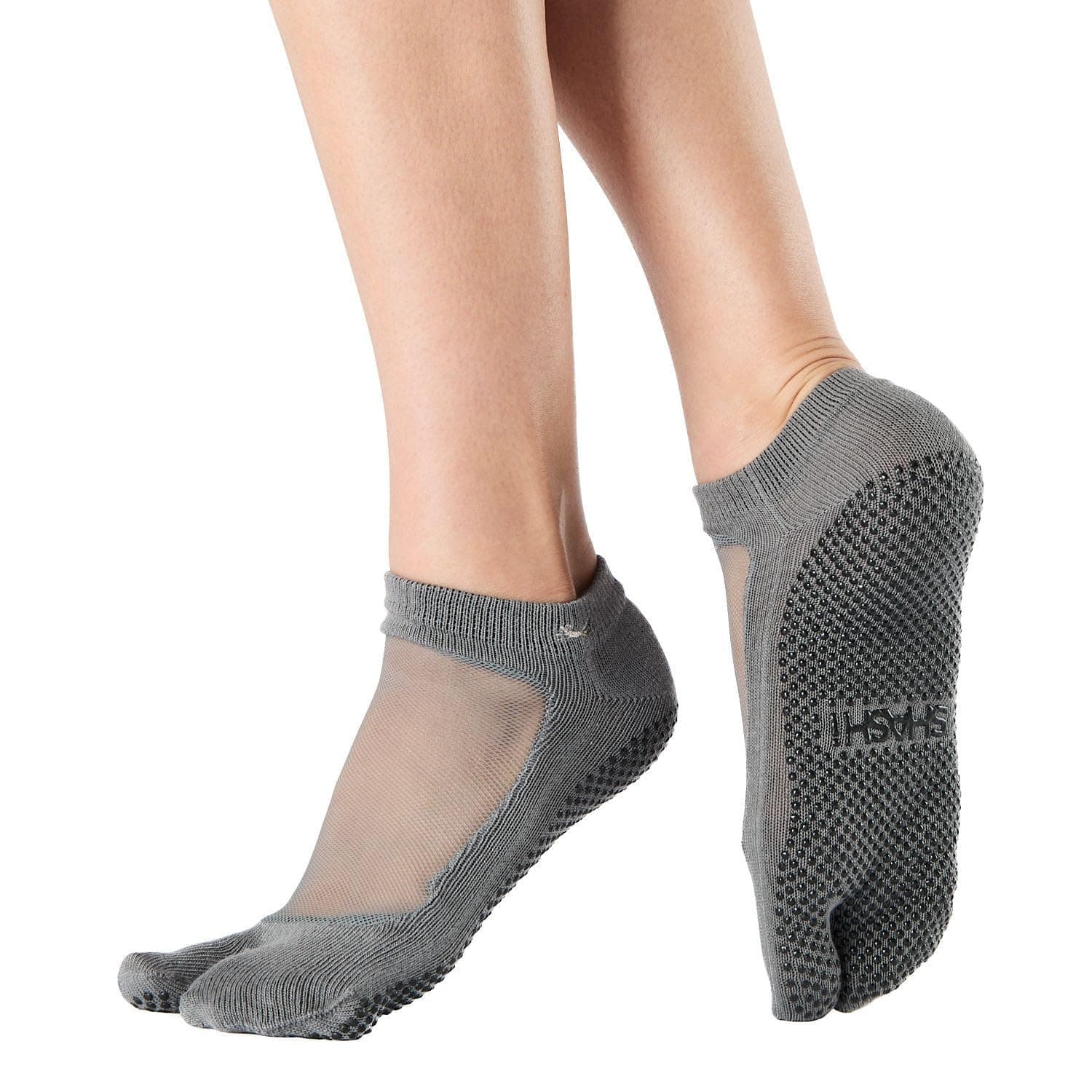 SHASHIClassic and Star Split Toe Socks – Workout Socks Women with Storage Pouch – Non-Slip Grip, Breathable & Cushioned