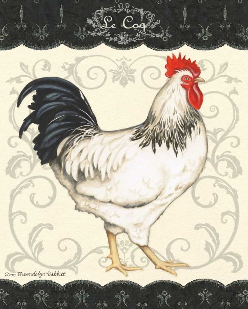 Home-Feeling ART-PRINT-for-frame-Le-Coq-I-Babbit,-Gwendolyn-Kitchen-16x12_in