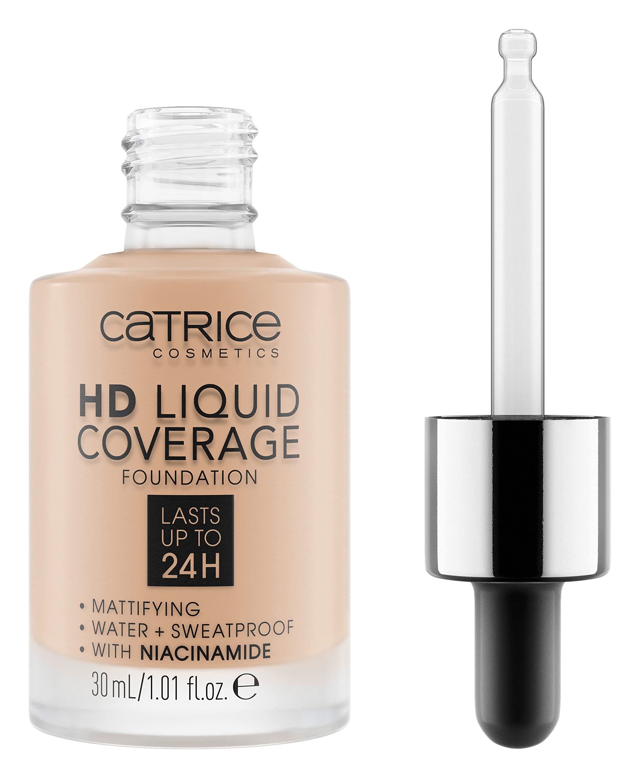 Catrice HD Liquid Coverage Foundation, longlasting, mattifying, matte (30ml)