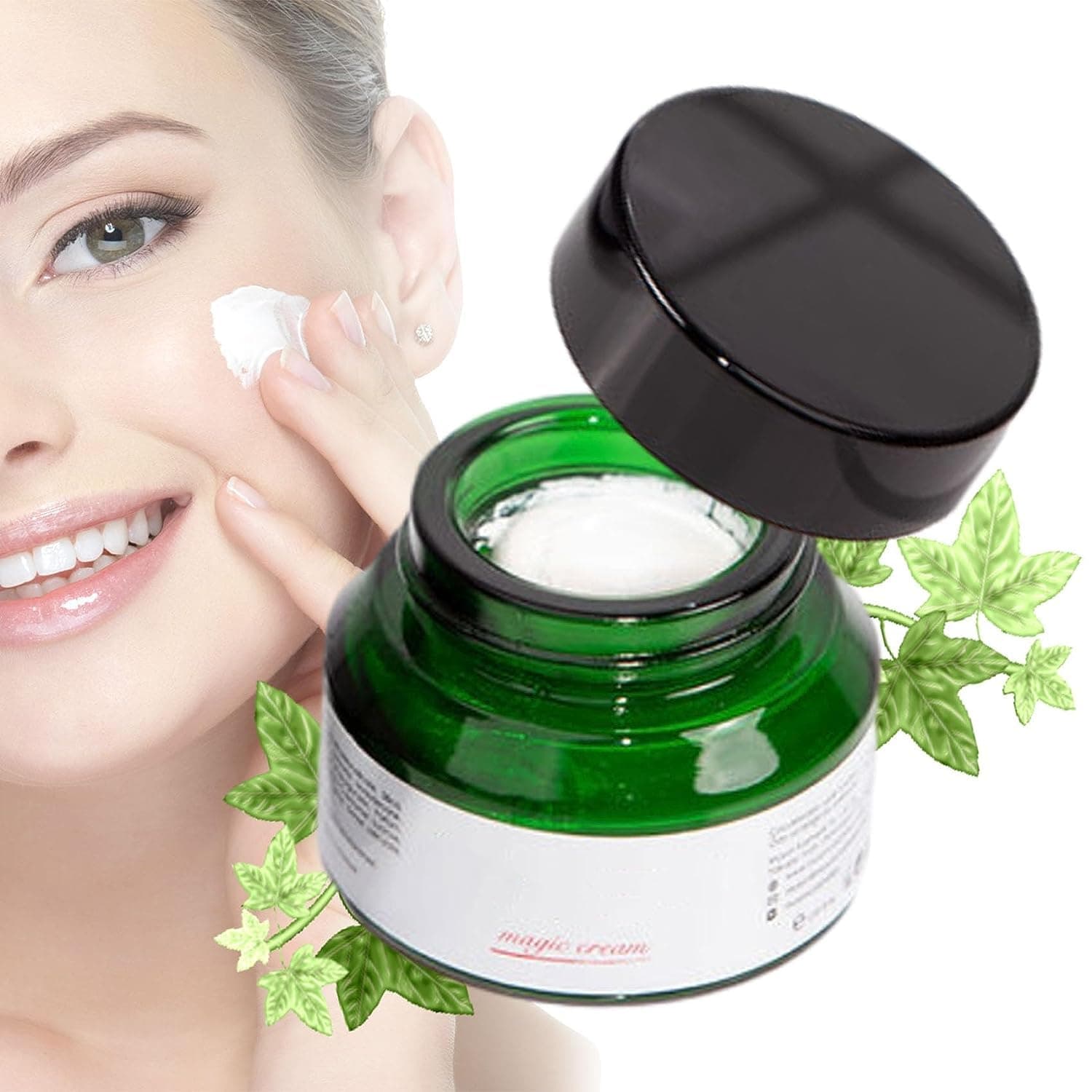 JANGOU Magic Cream - Arabia Magic Cream, Be Unique Magic Cream Rich Contains Collagen and Hyaluronic, Moisturizing Tone-Up Cream Foundation Covers Blemish, Moisturizes and Evens Skin Tone (1PCS)