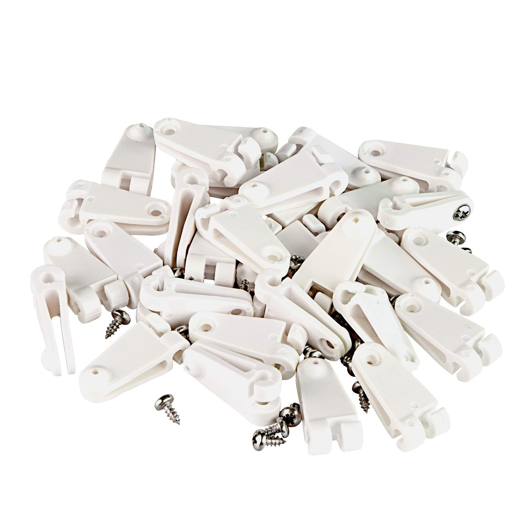 Windhager Running Hooks for Attaching Awning or Rope Tension Awning, Set of 30 with Stainless Steel Screws