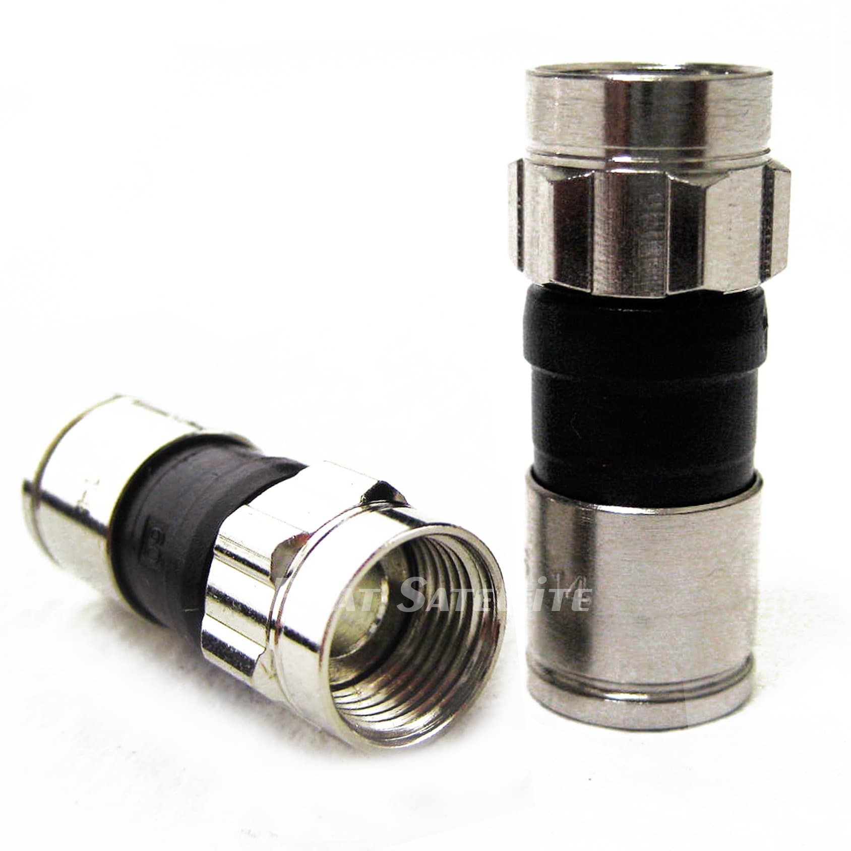 EX6PLUS RG6 and Single, Dual, Tri Shield Indoor/Outdoor Compression Connector for DIRECTV, Comcast, Cable, Dish Network, Fios